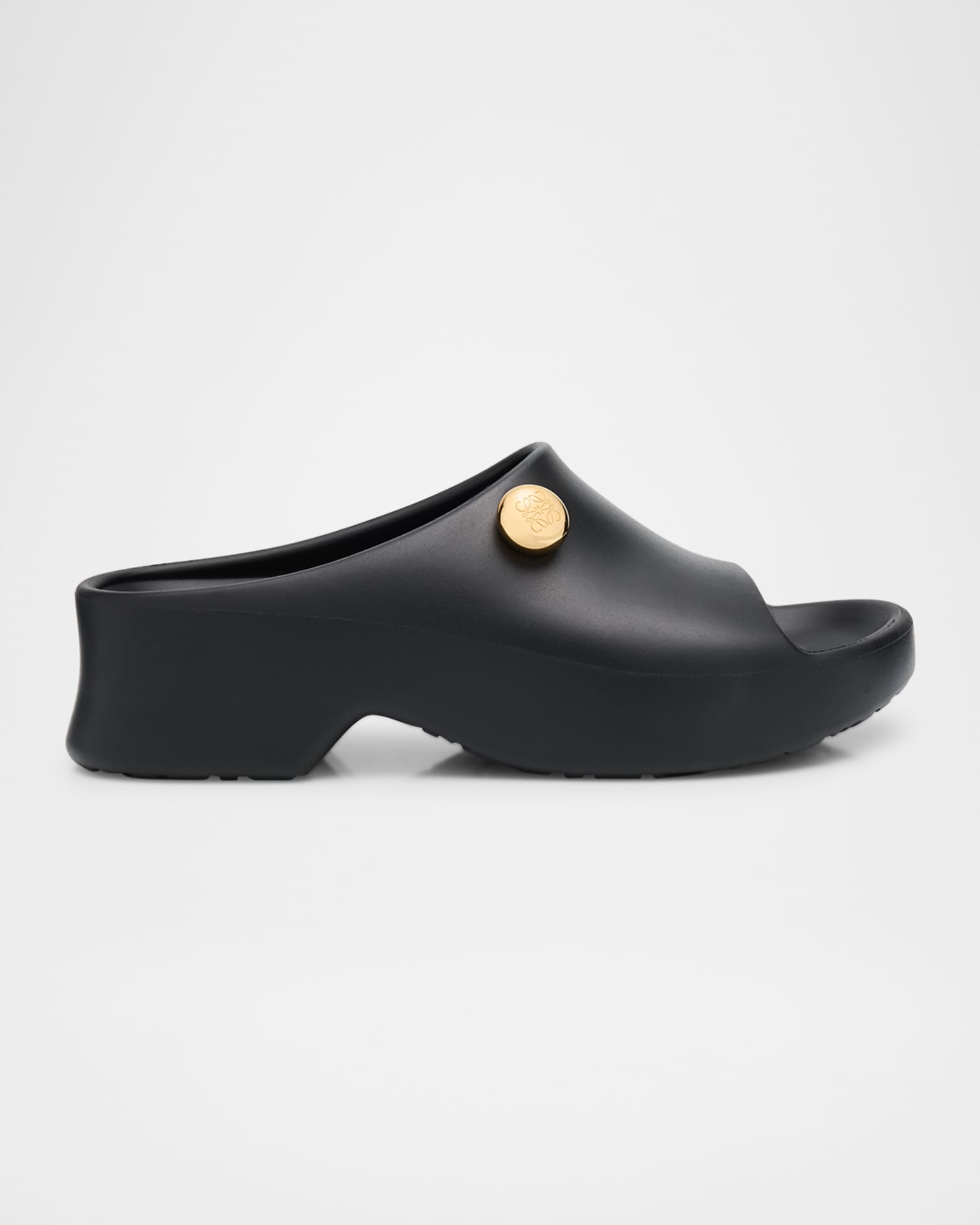 Loewe Pebble Foam Button Slide Sandals | Neiman Marcus