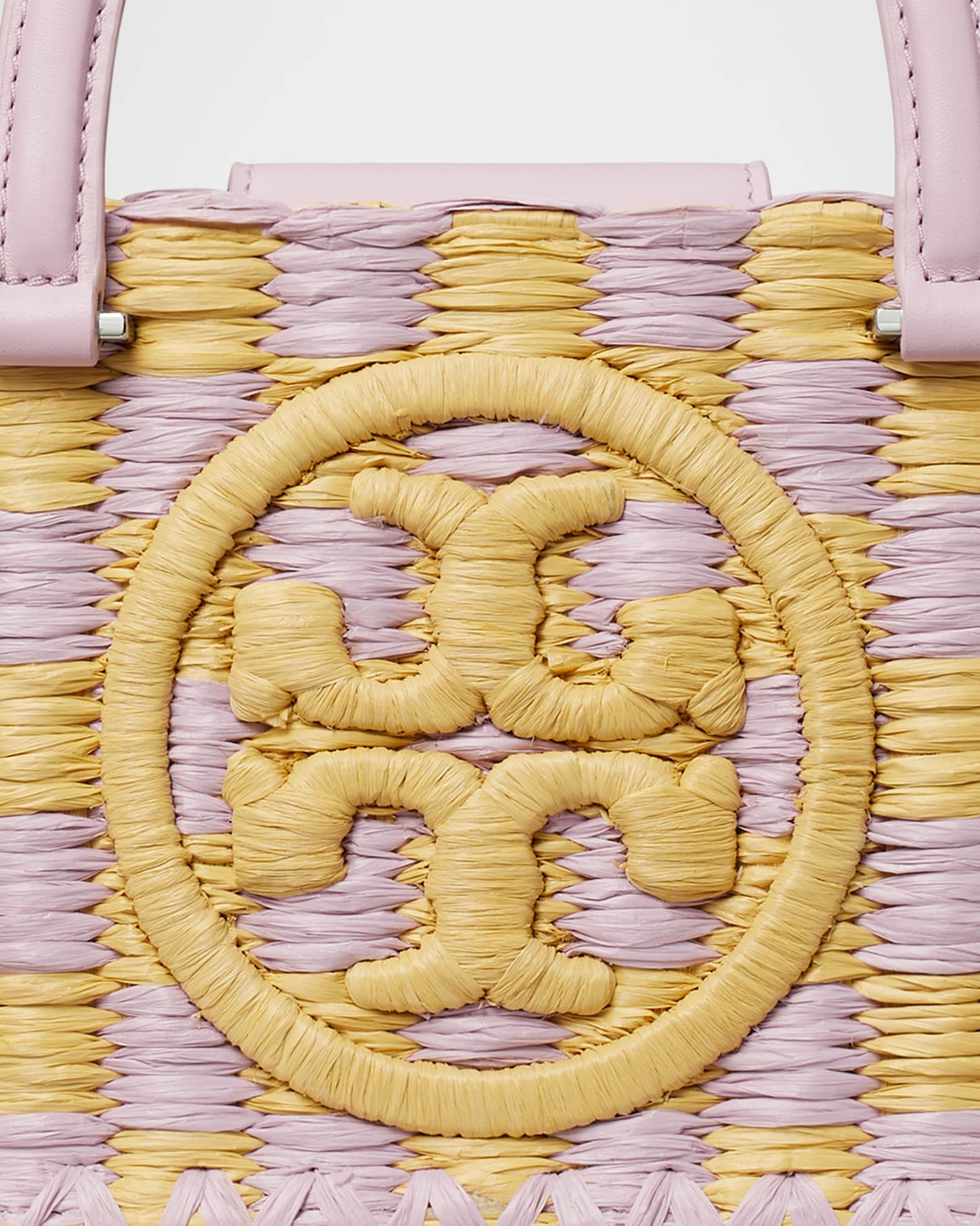 Tory Burch Ella Checkered Crochet Top-Handle Bag | Neiman Marcus