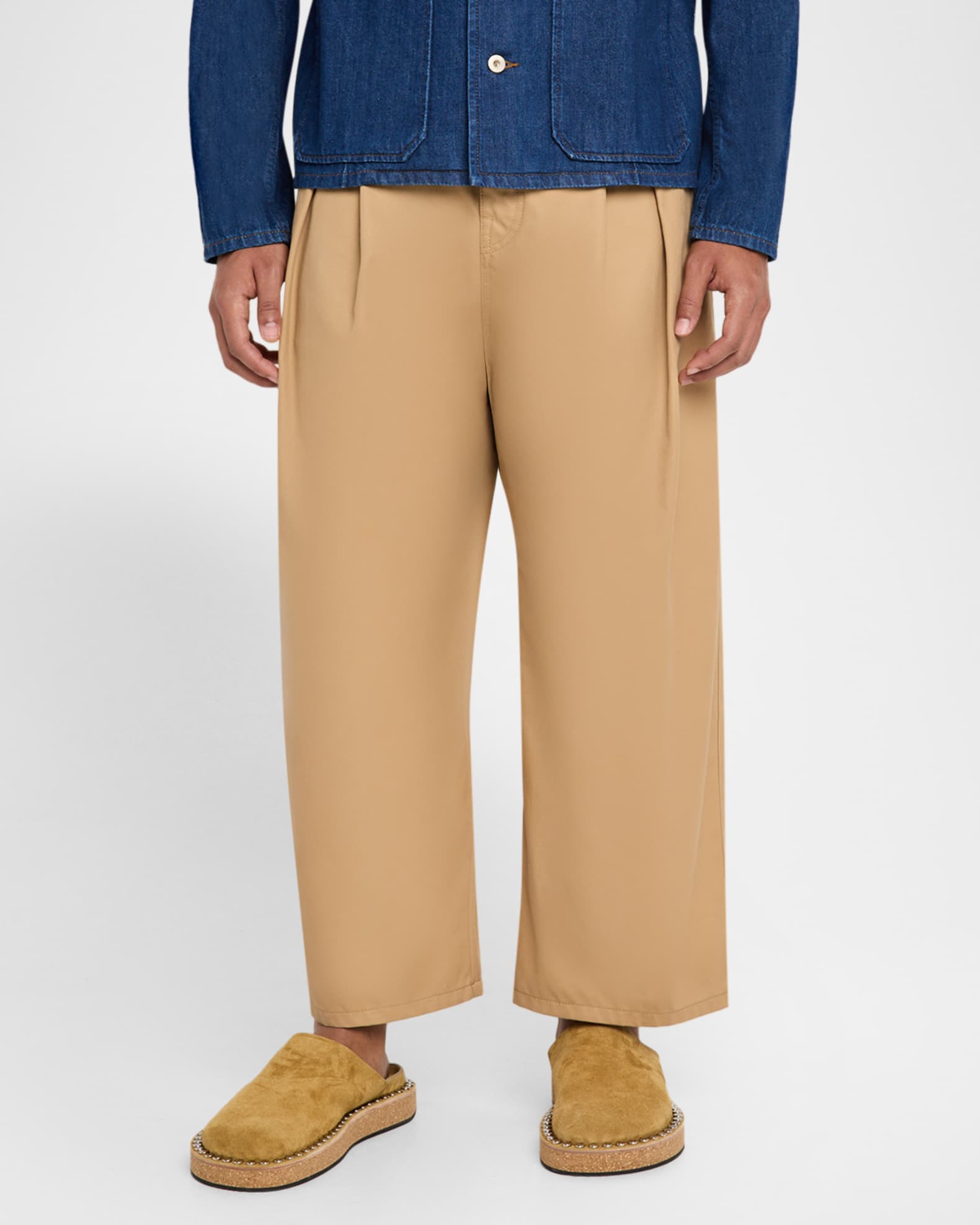 Loafer Mules Brushed Calfskin