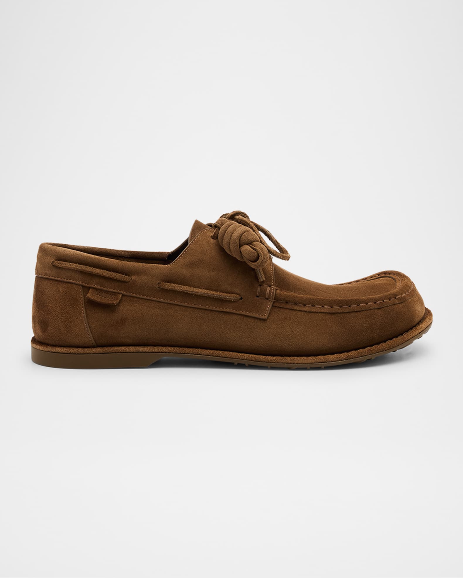 Men's Campo Suede Flamenco-Knot Boat Shoes 0