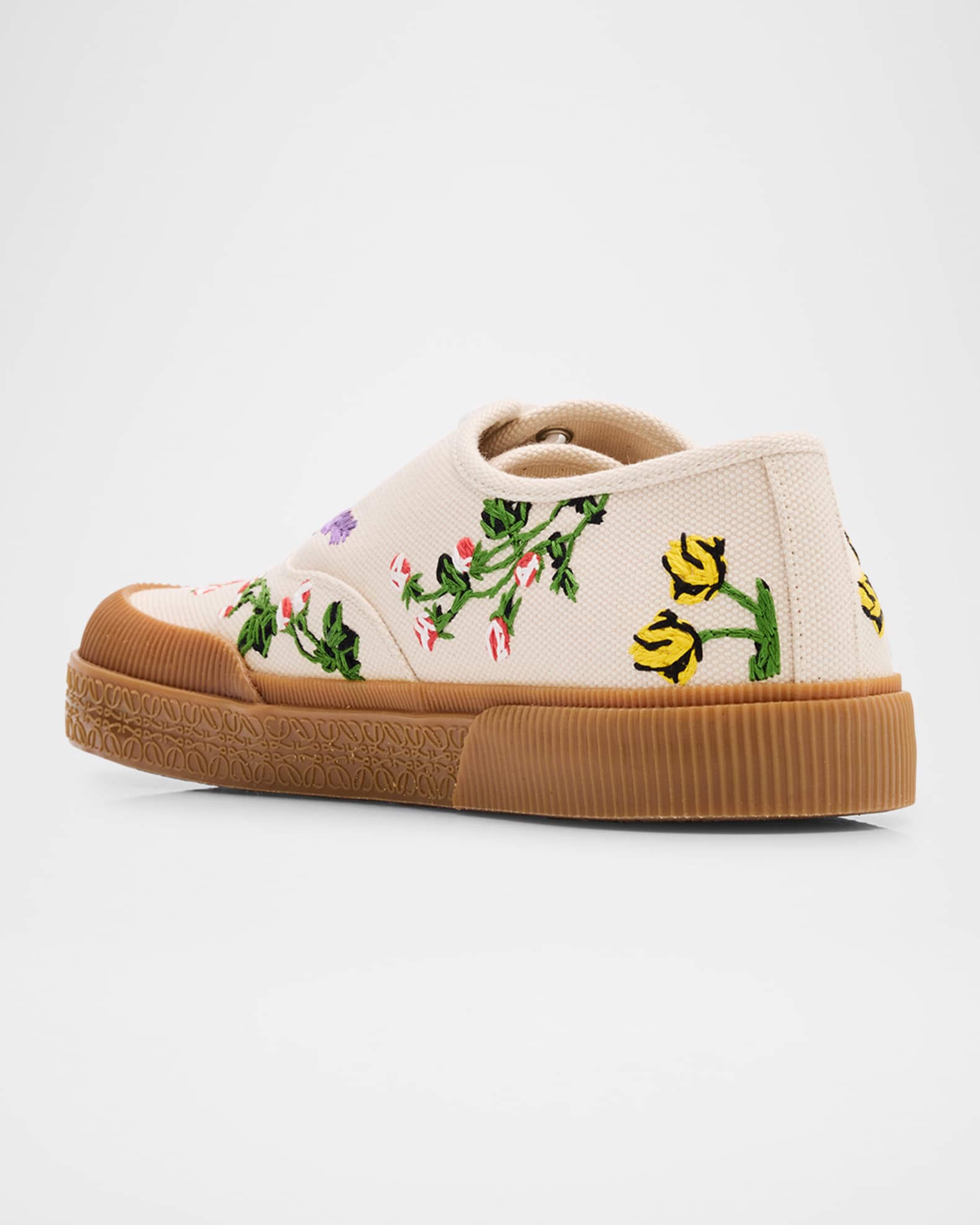 【25AW NEW】LOEWE_men / Terra Vulca 刺繍キャンバススニーカー Loewe Men's Terra Embroidered Canvas Low-Top Sneakers