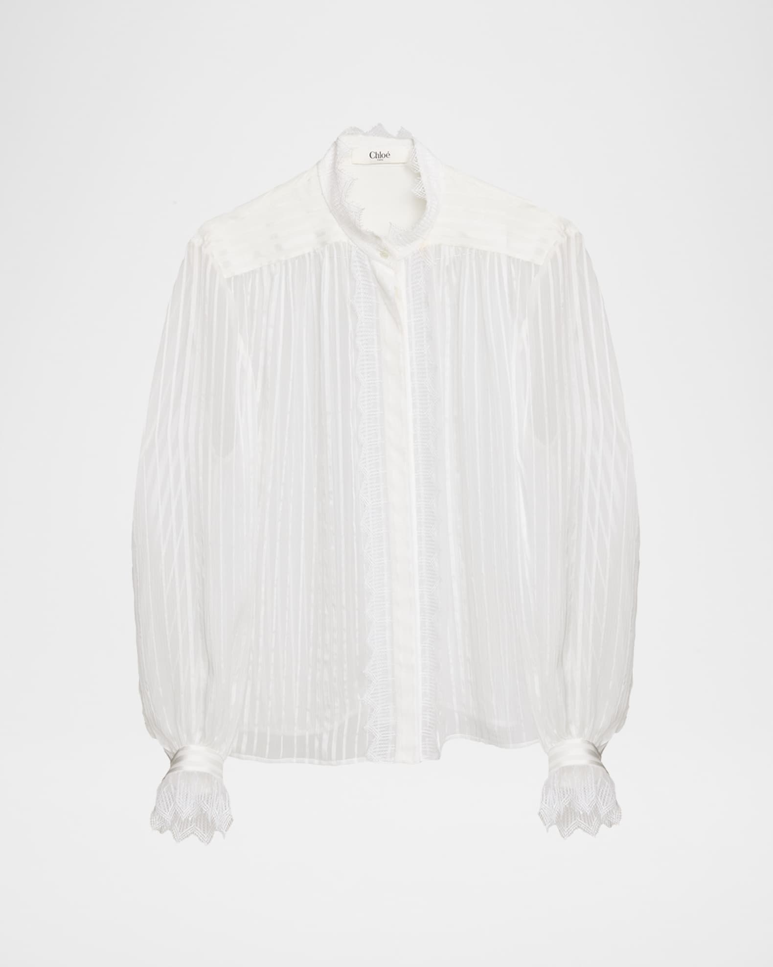 新発売の Blouse Silk Striped Tonal Chloe | Marcus Neiman シャツ/ブラウス(長袖/七分)
