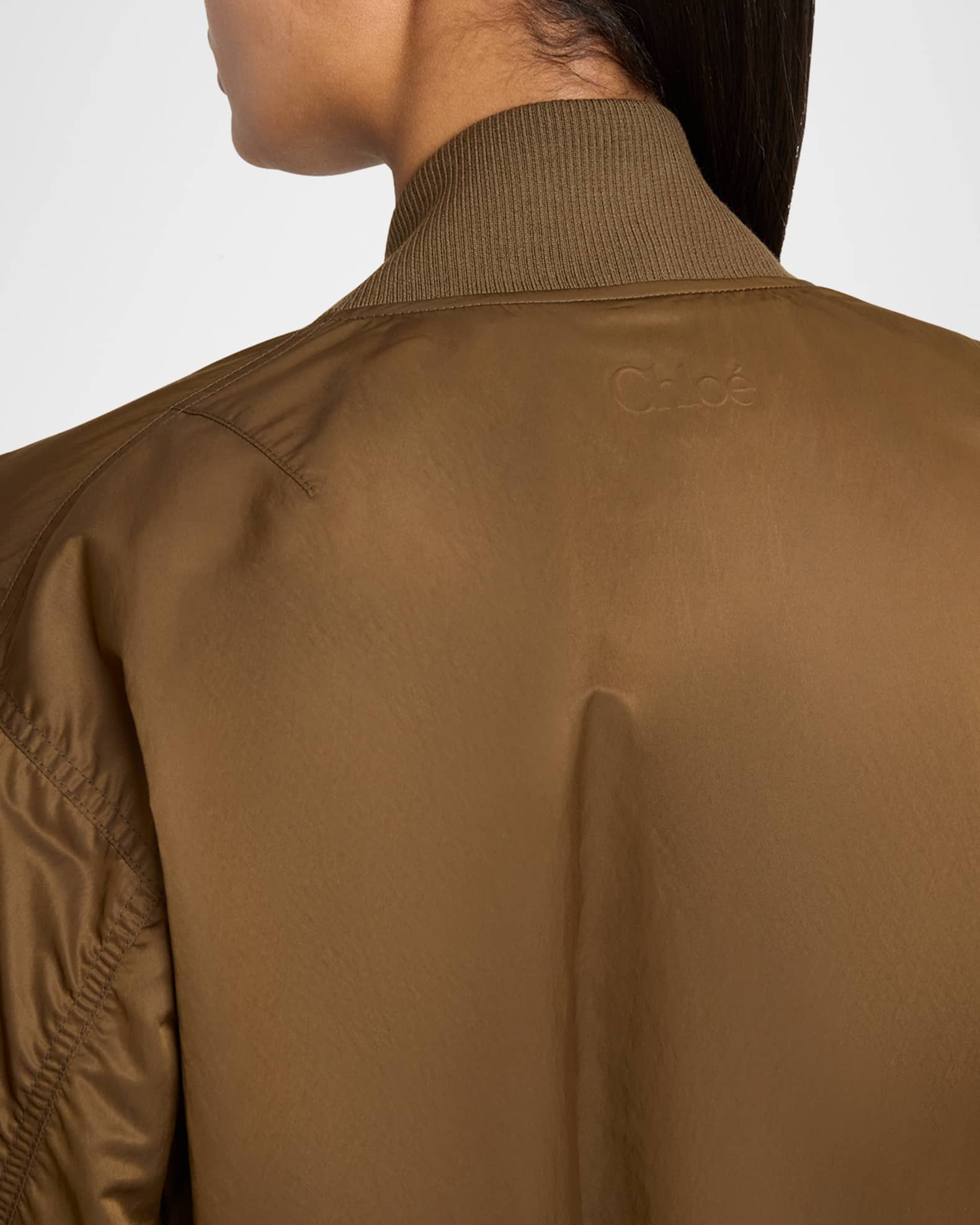 V-Neck Bomber Jacket