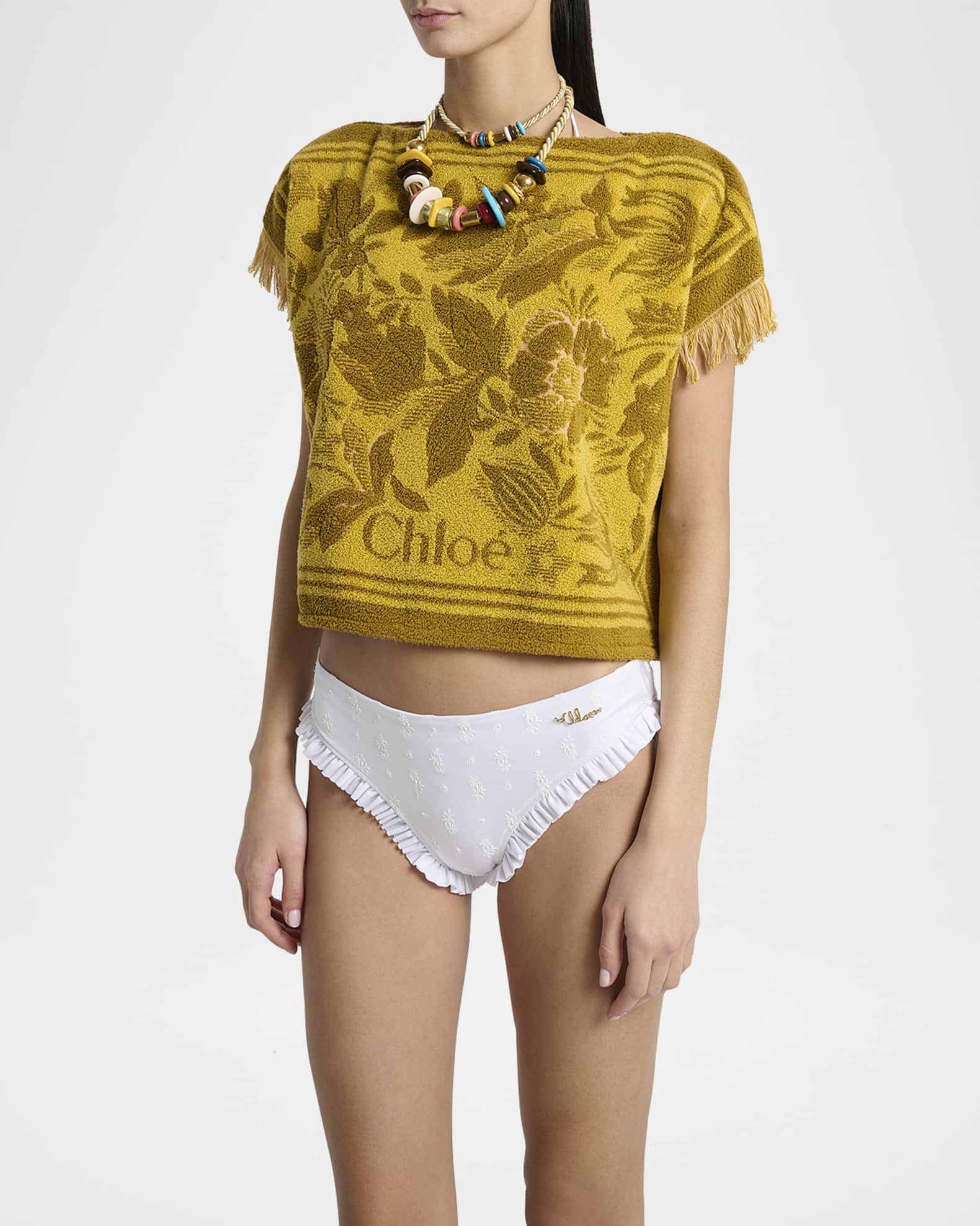 当季大流行 Boxy Towelling Short-Sleeve Chloe Top Marcus Neiman | カットソー(半袖/袖なし)