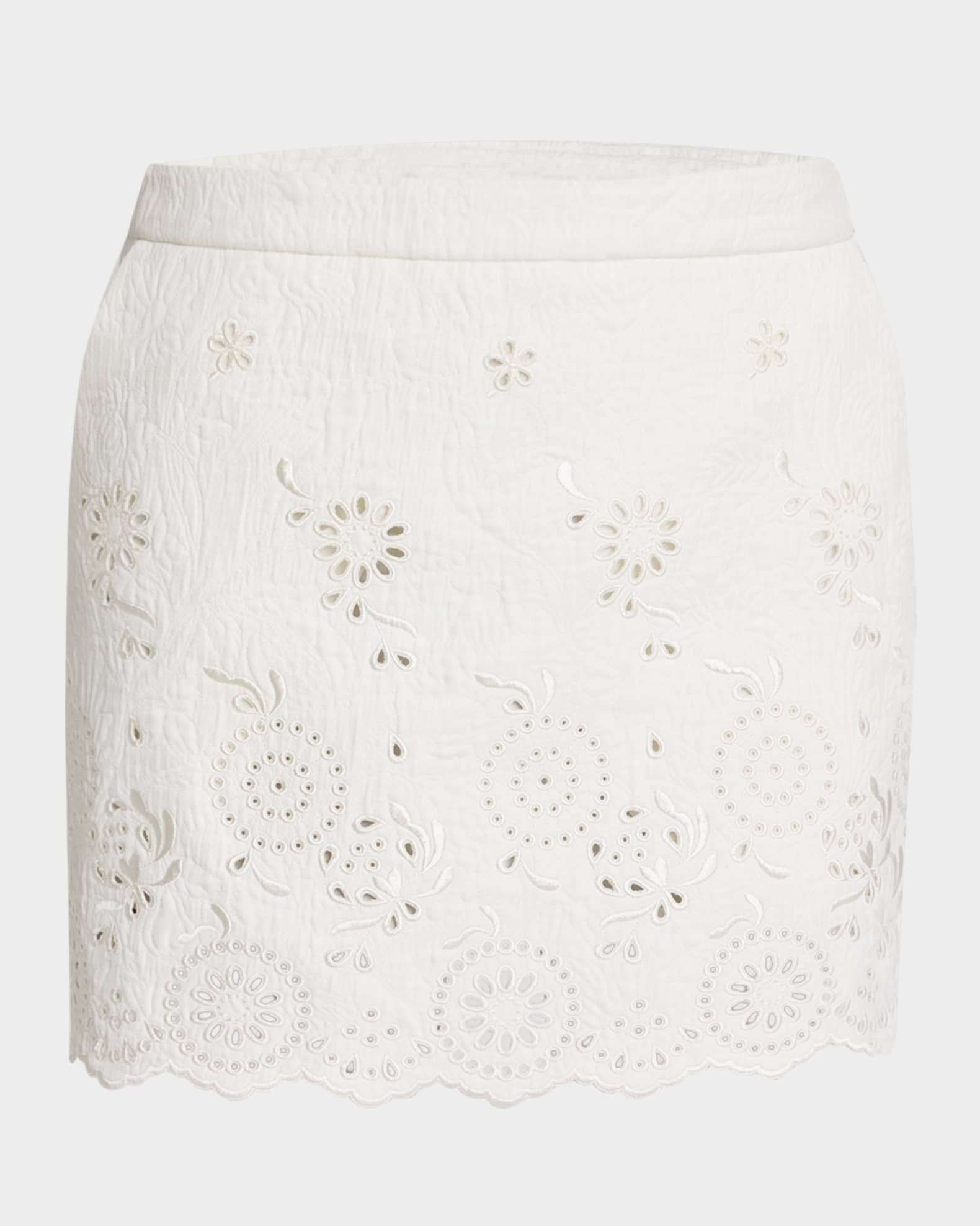 スカート CHLOE MINI SKIRT WITH JACQUARD PATTERN Chloé Straight Mini Skirt In Tapestry Jacquard | Chloé US