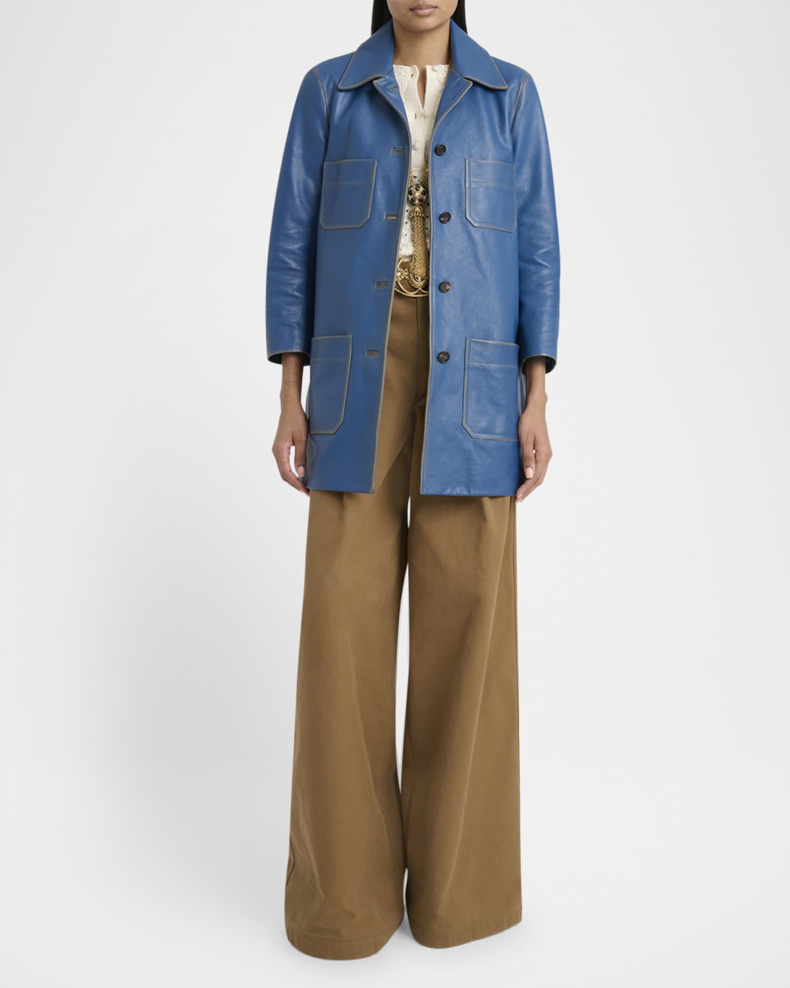 Leather Bracelet-Sleeve Car Coat 1