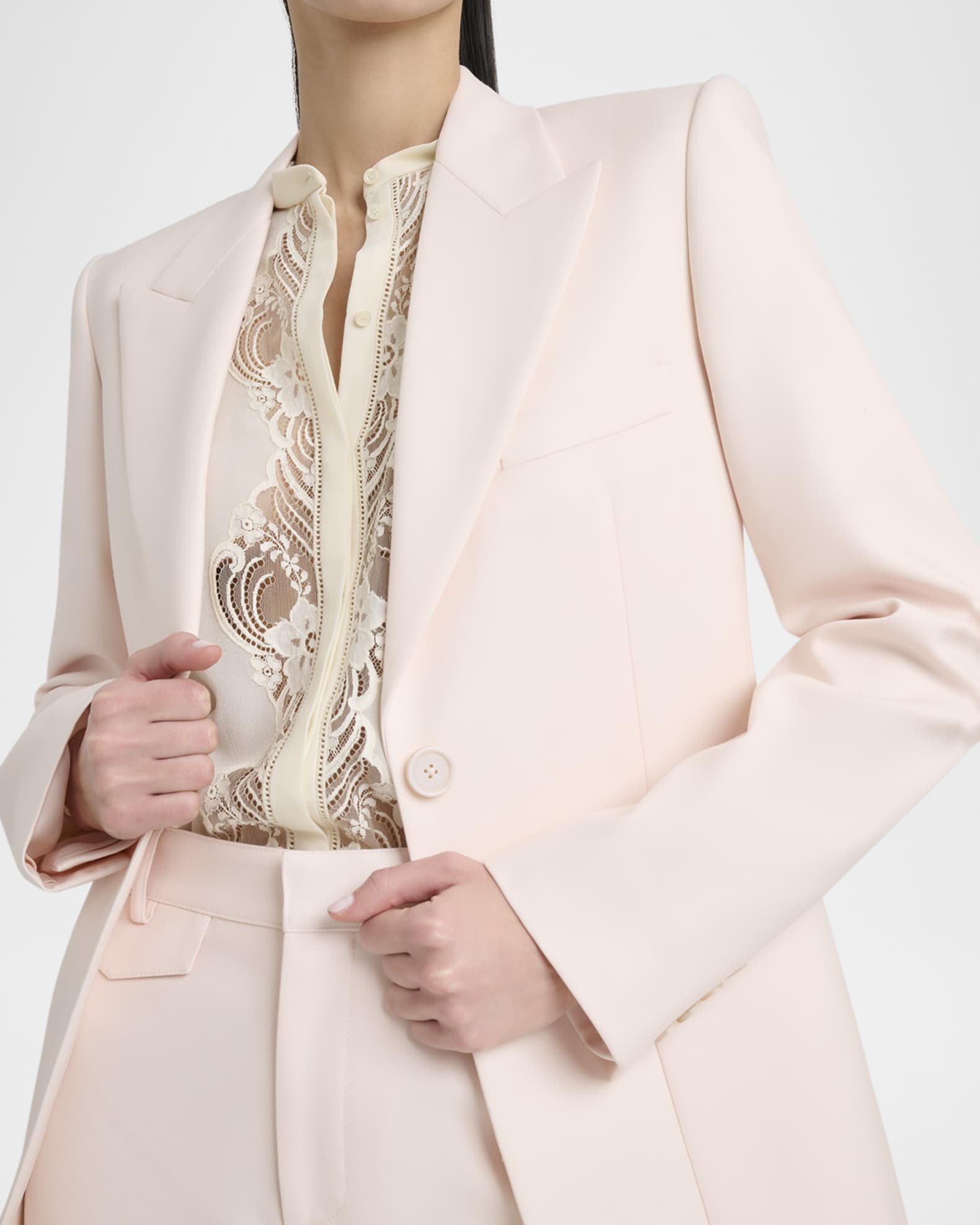VIP【関税送料無料】希少 Chloe Single Breast Jacket Chloe Single-Breasted Tailored Jacket | Neiman Marcus