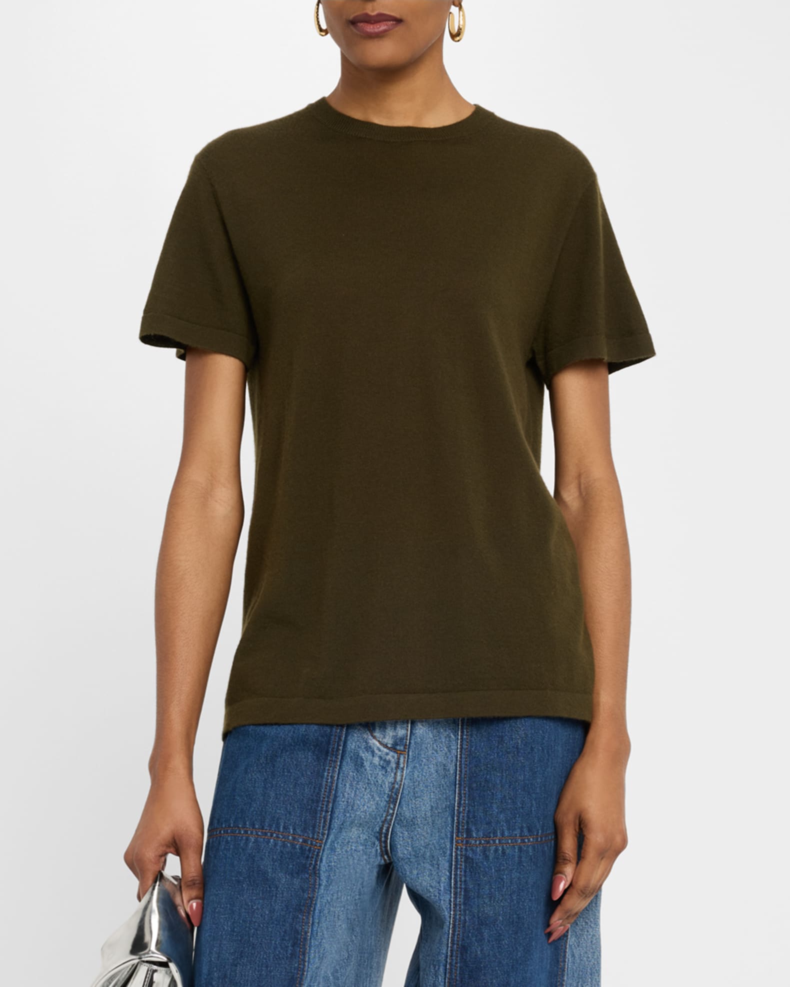 Cotton Cashmere Jersey Tee main image 1