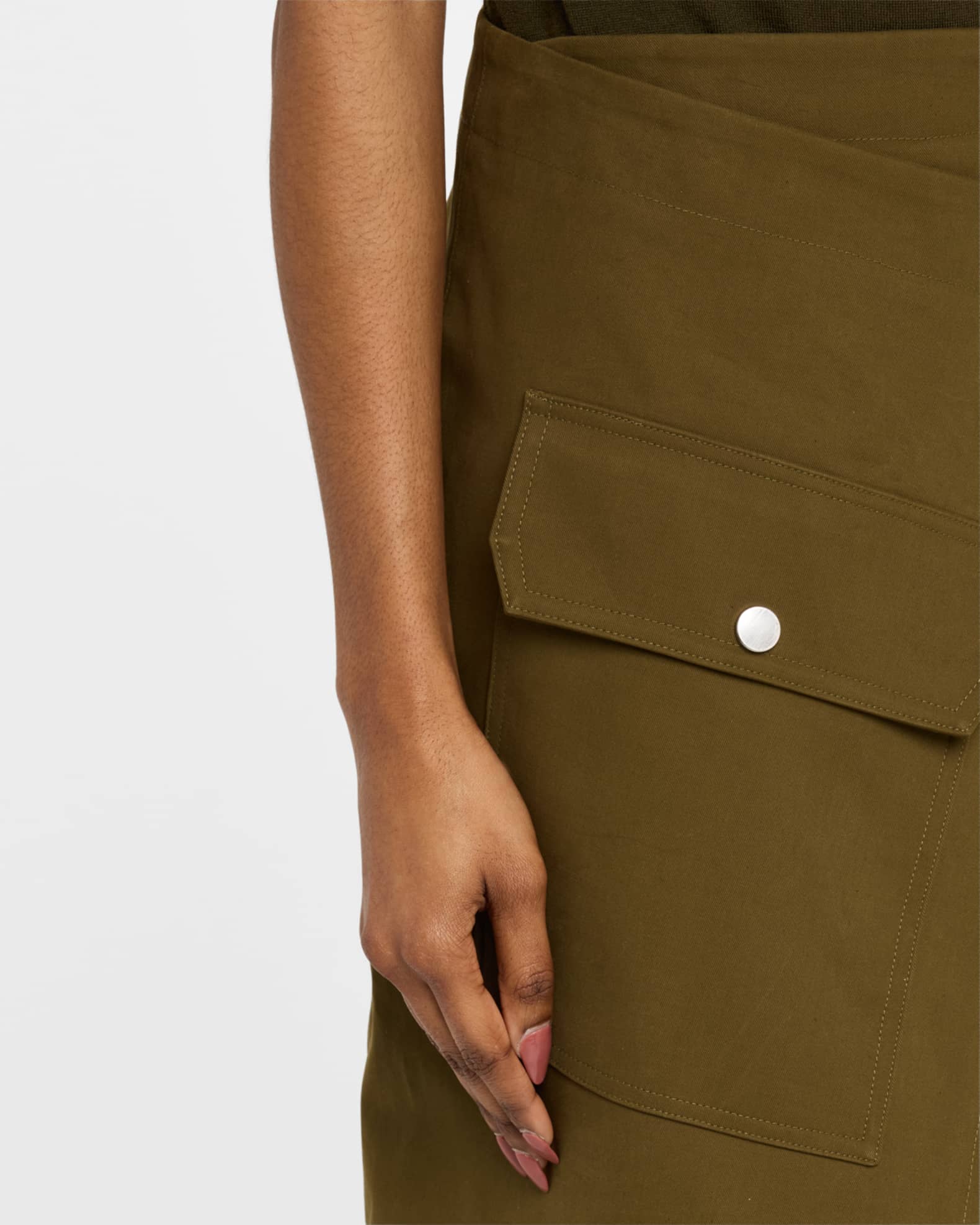 Co Cargo Wrap Skirt | Neiman Marcus