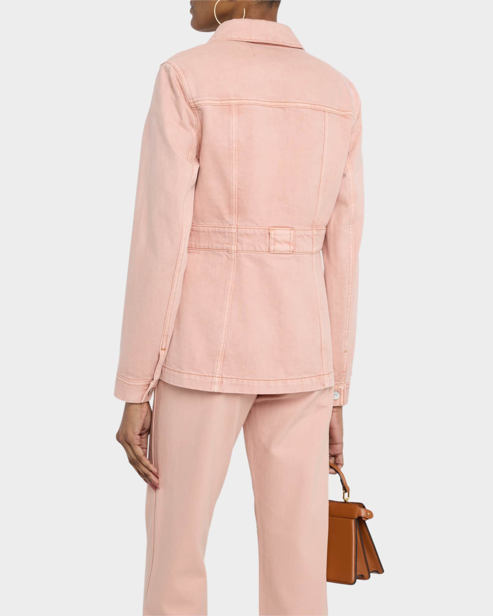Veronica Beard Marvin Denim Utility Jacket | Neiman Marcus
