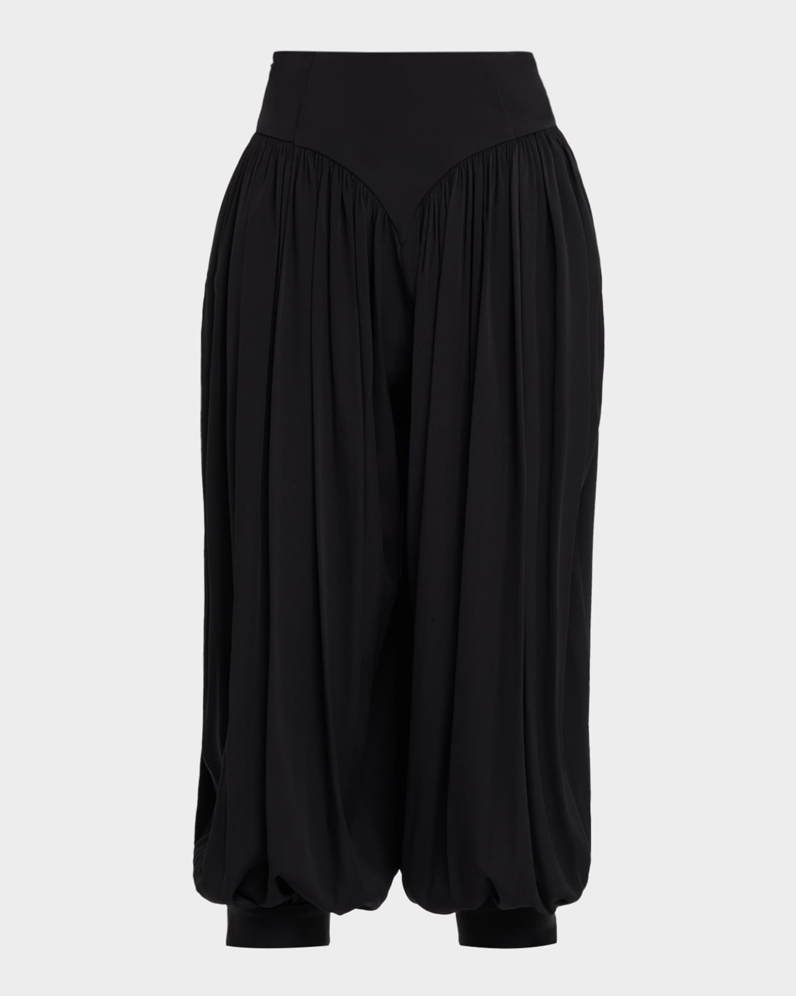 High-Rise Balloon-Leg Crop Bloomer Pants 0