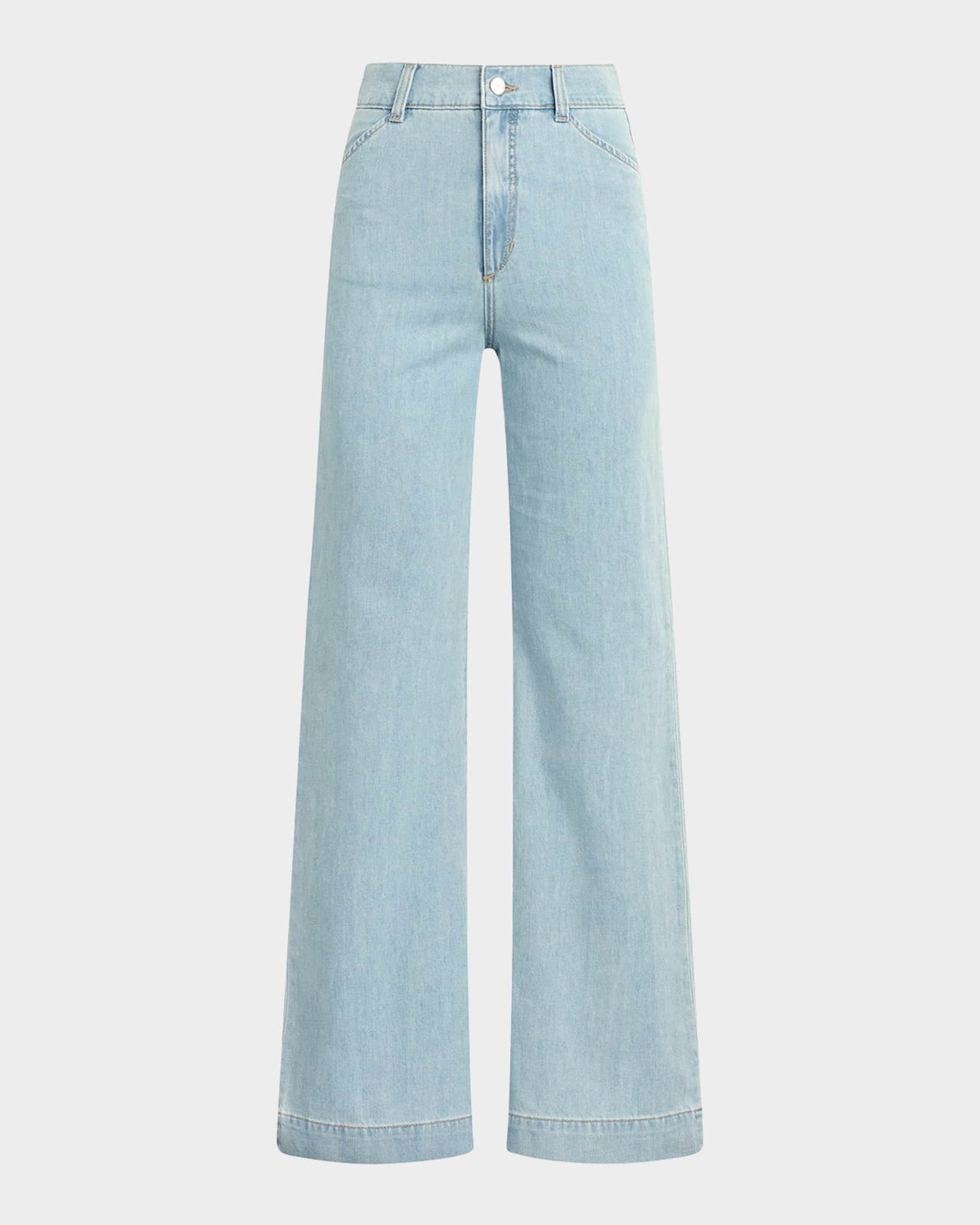 The Mia High-Rise Wide-Leg Jeans 0