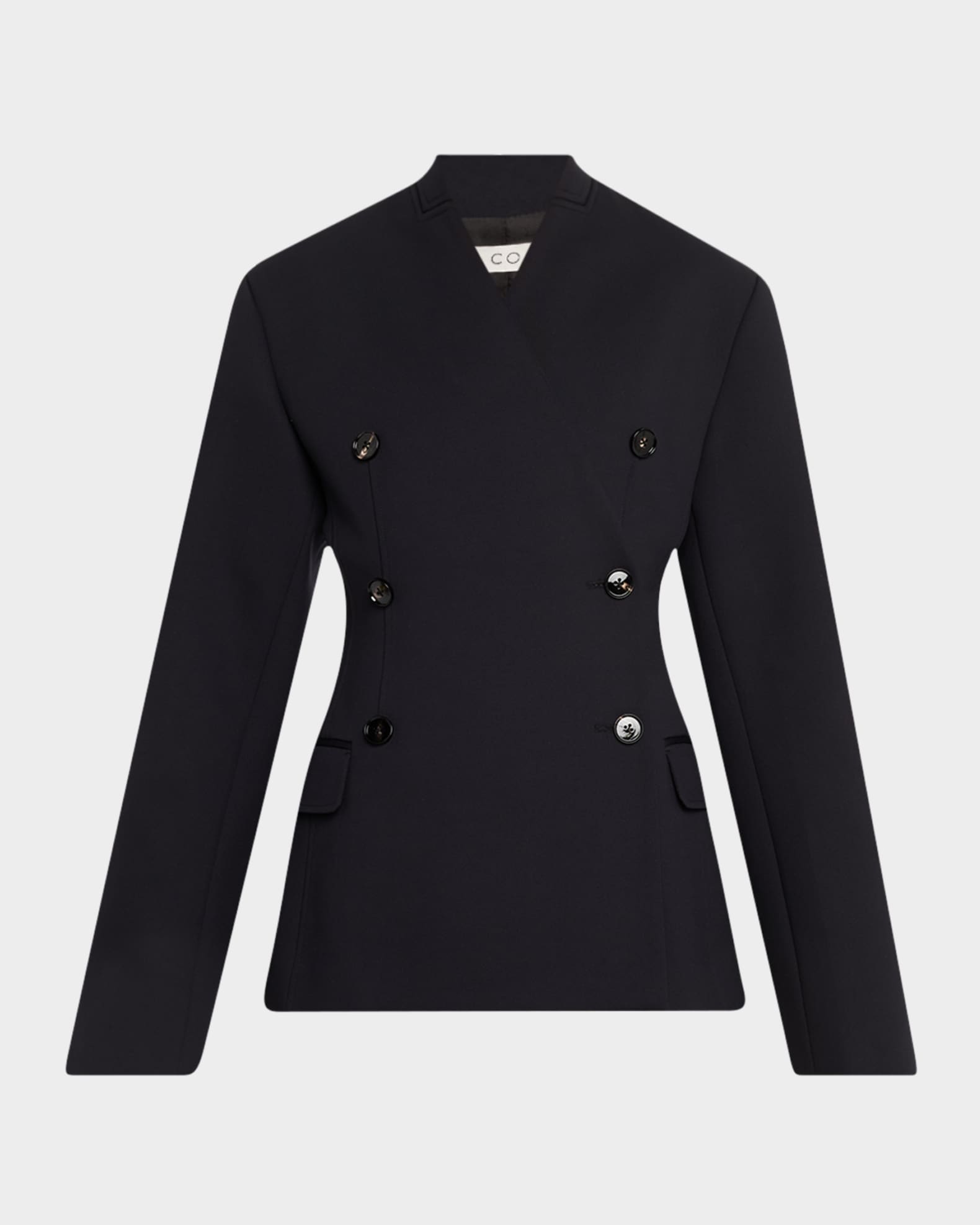 Co Sculptural Collarless Jacket | Neiman Marcus