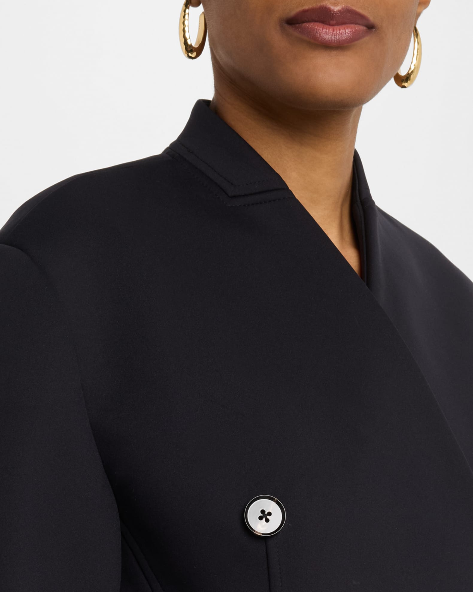 Co Sculptural Collarless Jacket | Neiman Marcus
