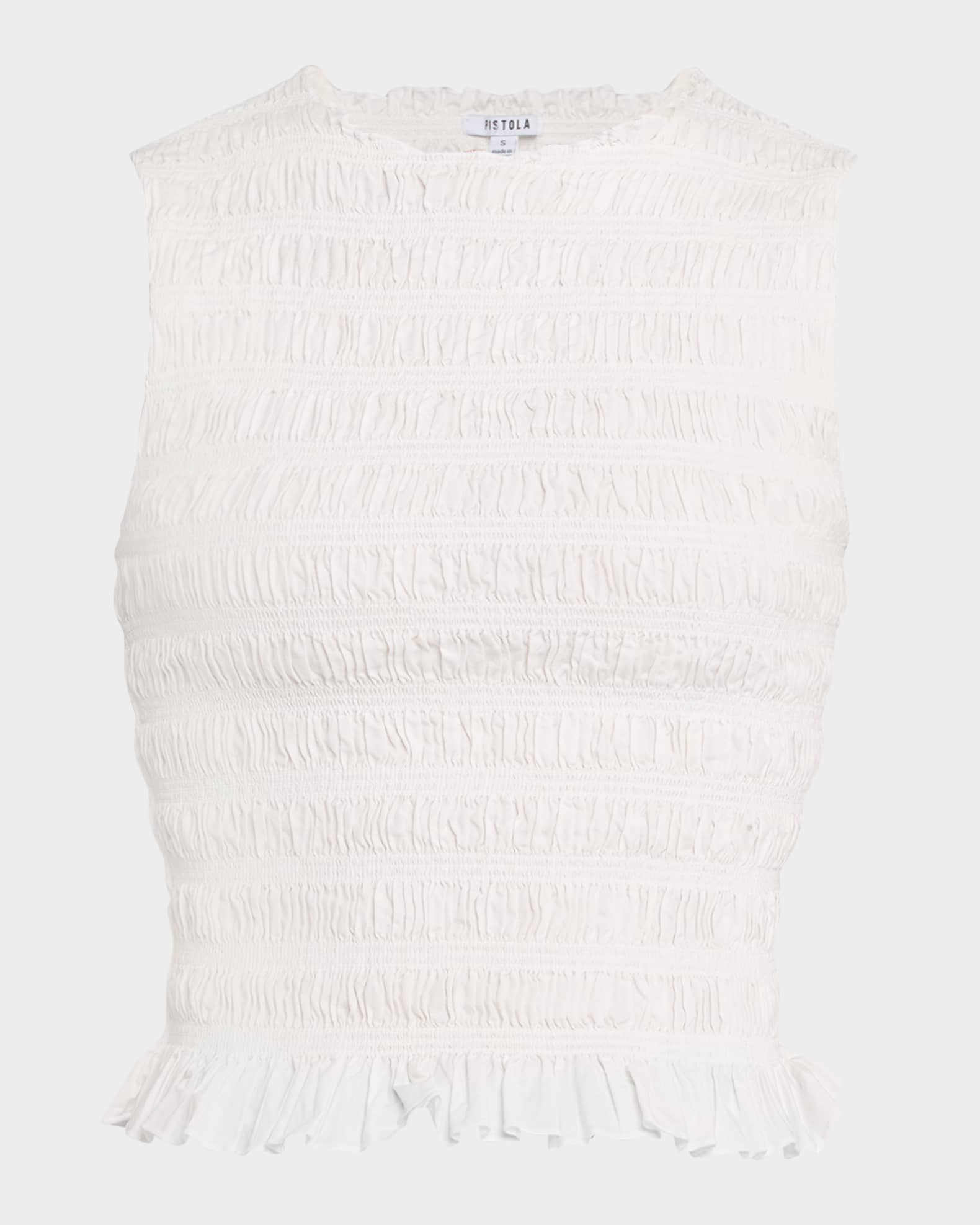 Phoebe Smocked Tank Top  0