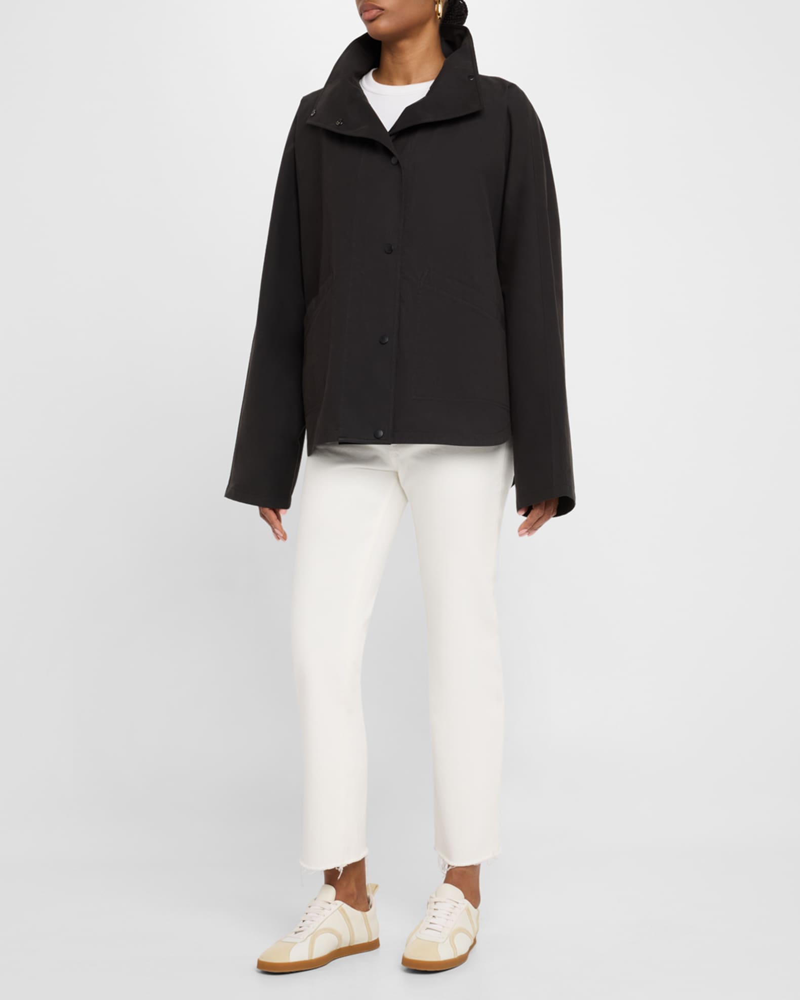 【関税込み】TOTEME ブラック Summer Parachute ジャケット Toteme Summer Parachute Jacket | Neiman Marcus