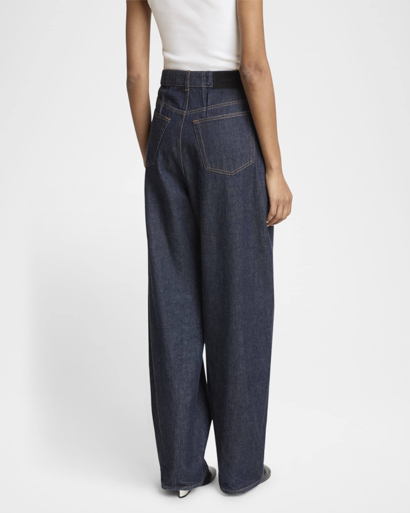 【関税＆送料込み】Givenchy Cocoon Denim Pants Clothing Cocoon pants in washed denim in - medium blue | Givenchy US