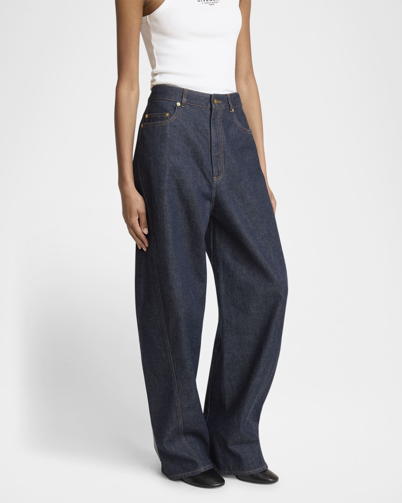 パンツ GIVENCHY Women Trousers BW50EG12MN498 Dark Blue GIVENCHY | PLEATED PANTS