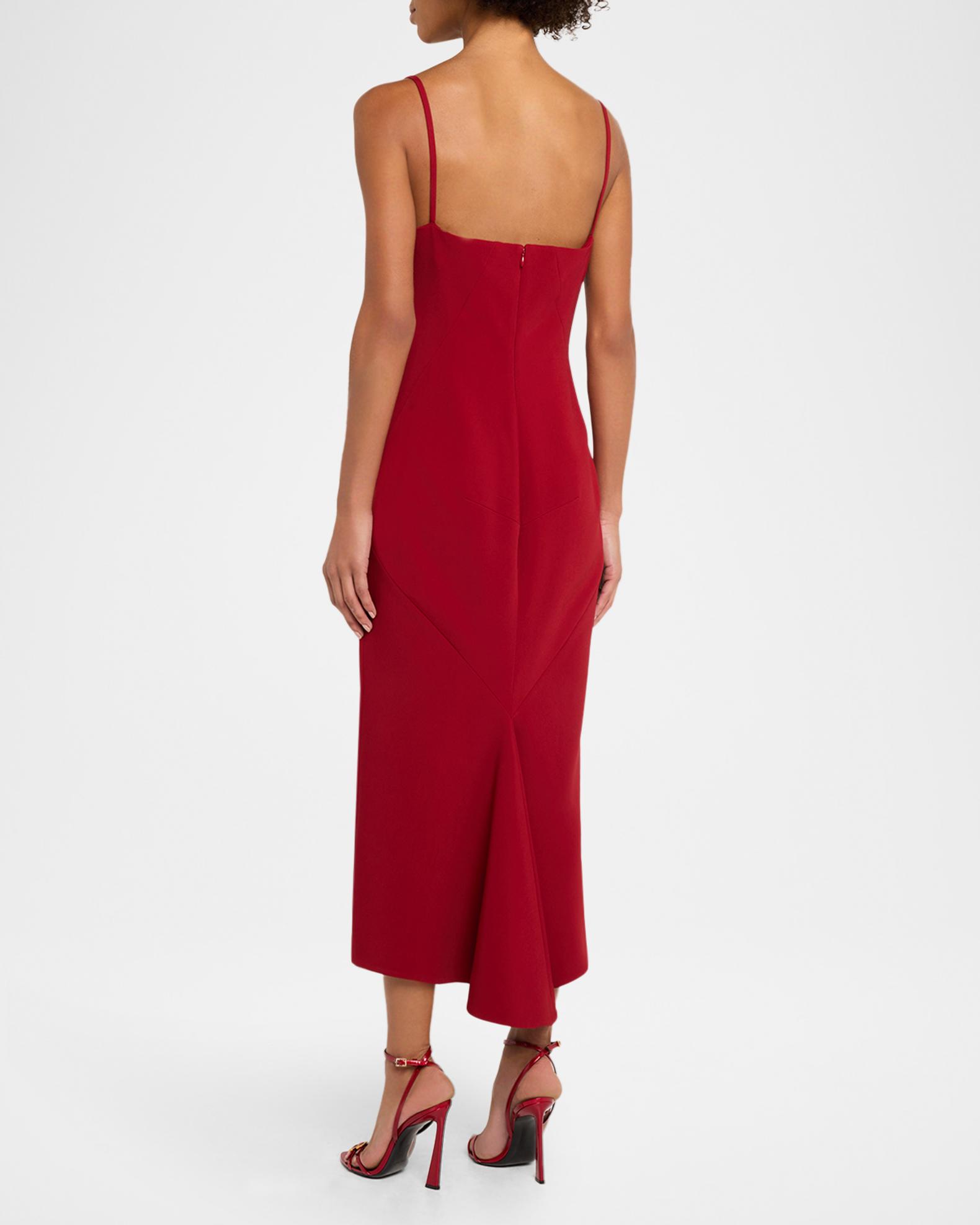 square neck midi dress sleeveless Anthropologie Sleeveless Square-Neck Knit Midi Dress In Black - 82% Off