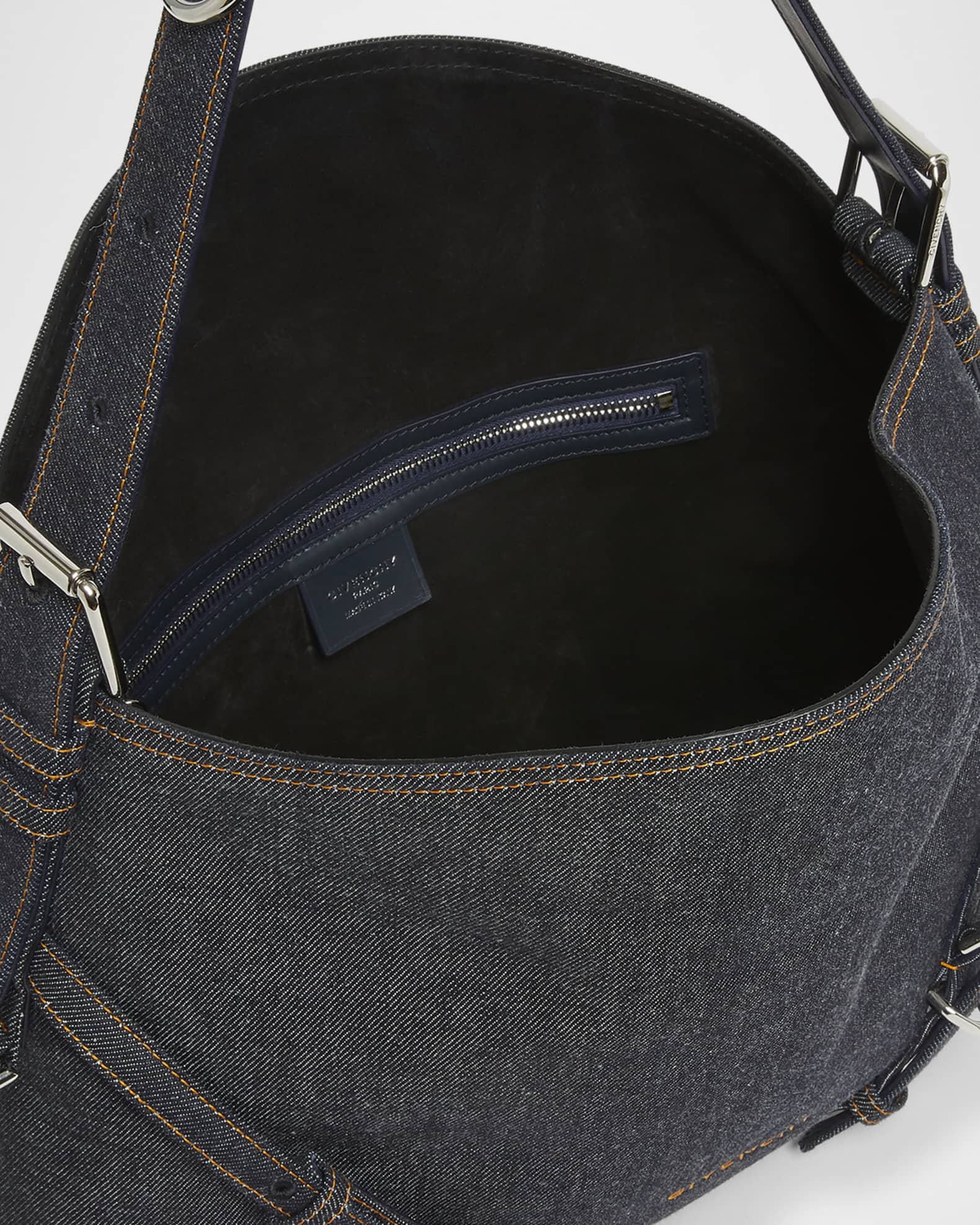 Givenchy Voyou Medium Shoulder Bag in Denim | Neiman Marcus
