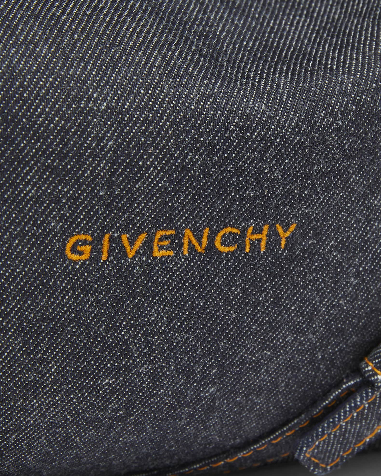 Givenchy Voyou Medium Shoulder Bag in Denim | Neiman Marcus