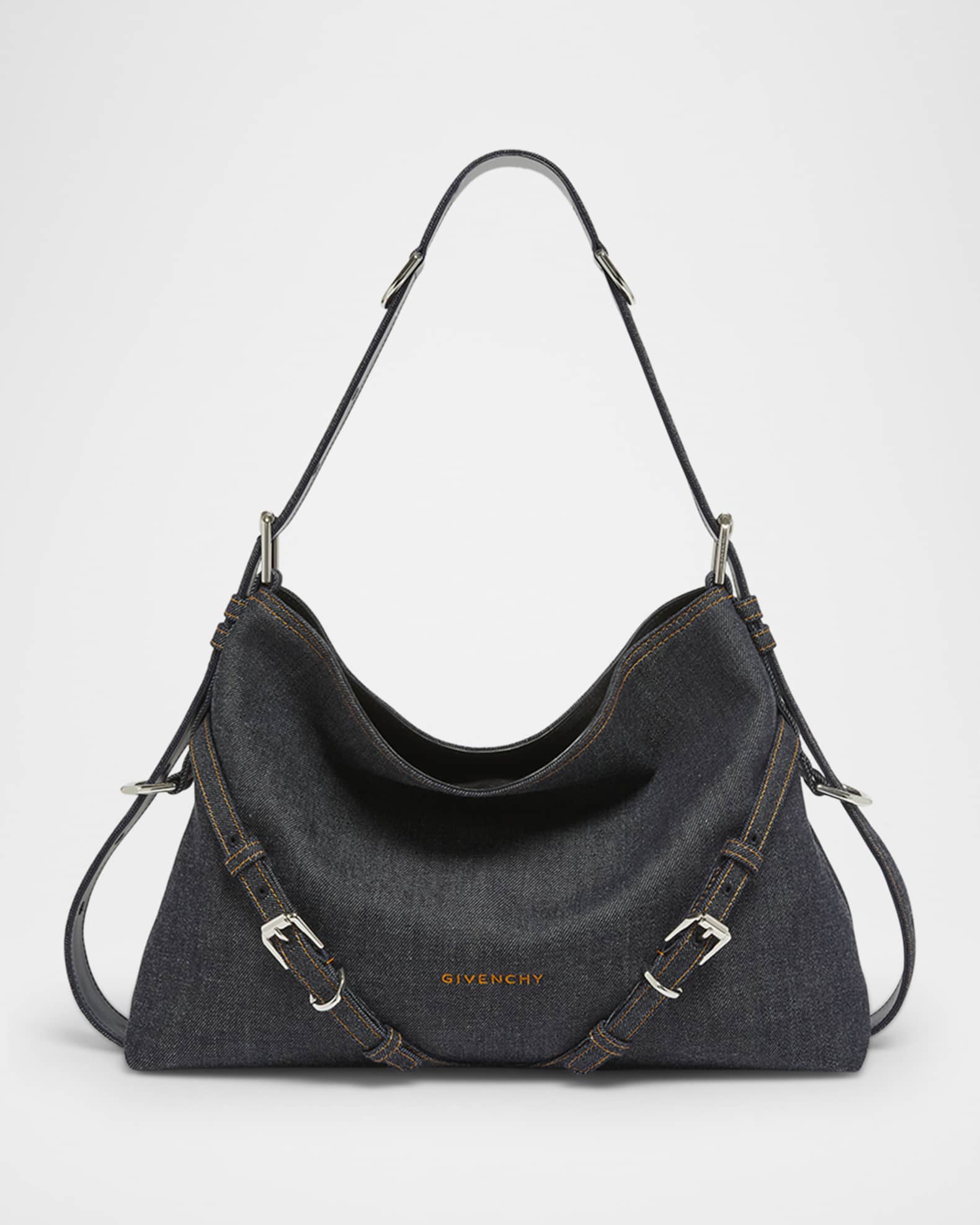 【GIVENCHY】MEDIUM VOYOU SHOULDER BAG Medium Voyou bag in shiny leather in - black | Givenchy US