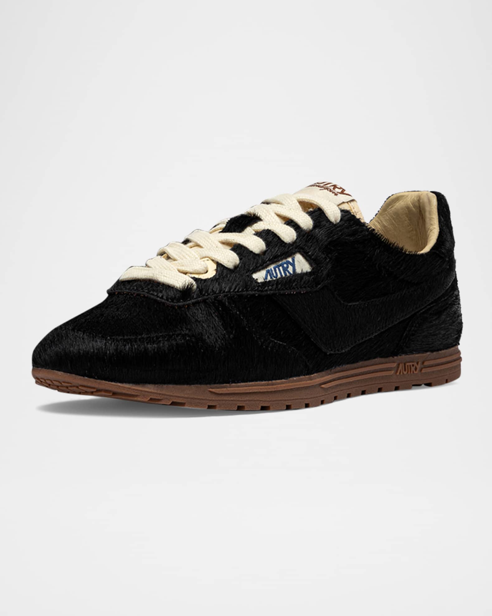 スニーカー Autry Black Windspin Sneakers In Pony Hair AUTRY Black Windspin sneakers in pony hair | TheDoubleF