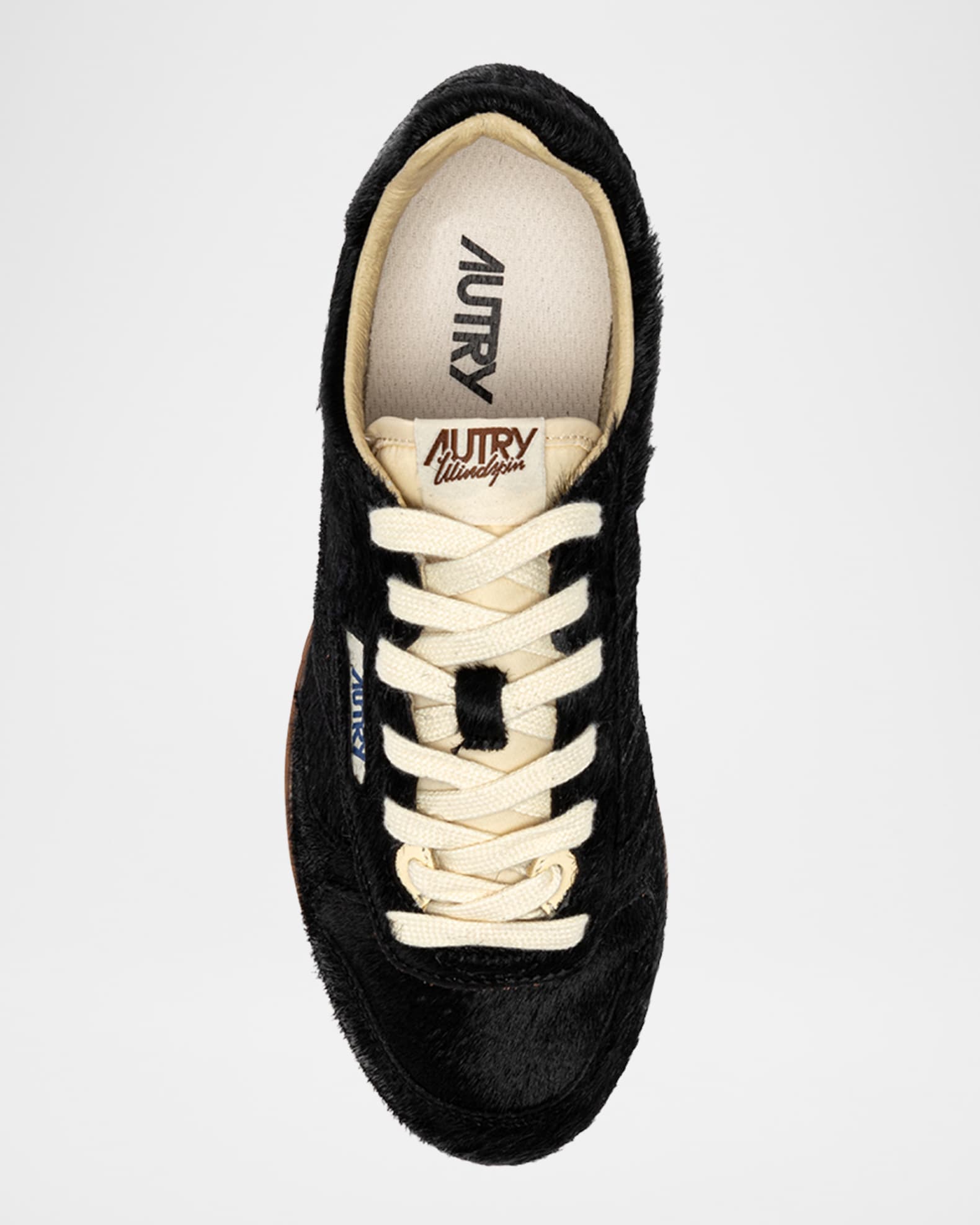 AUTRY Windspin Pony Hair Retro Trainer Sneakers | Neiman Marcus