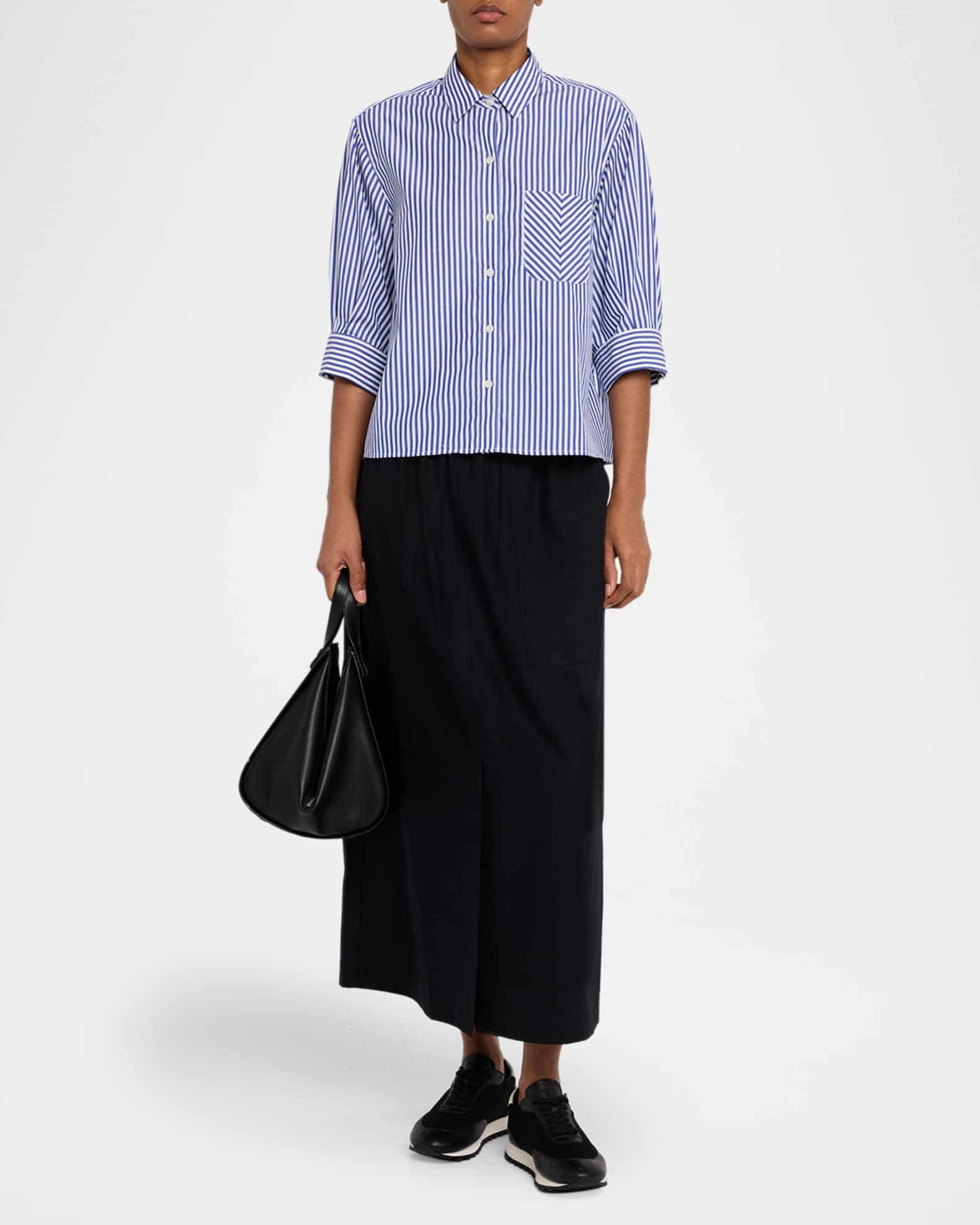 Lucia Stripe Poplin Shirt 1