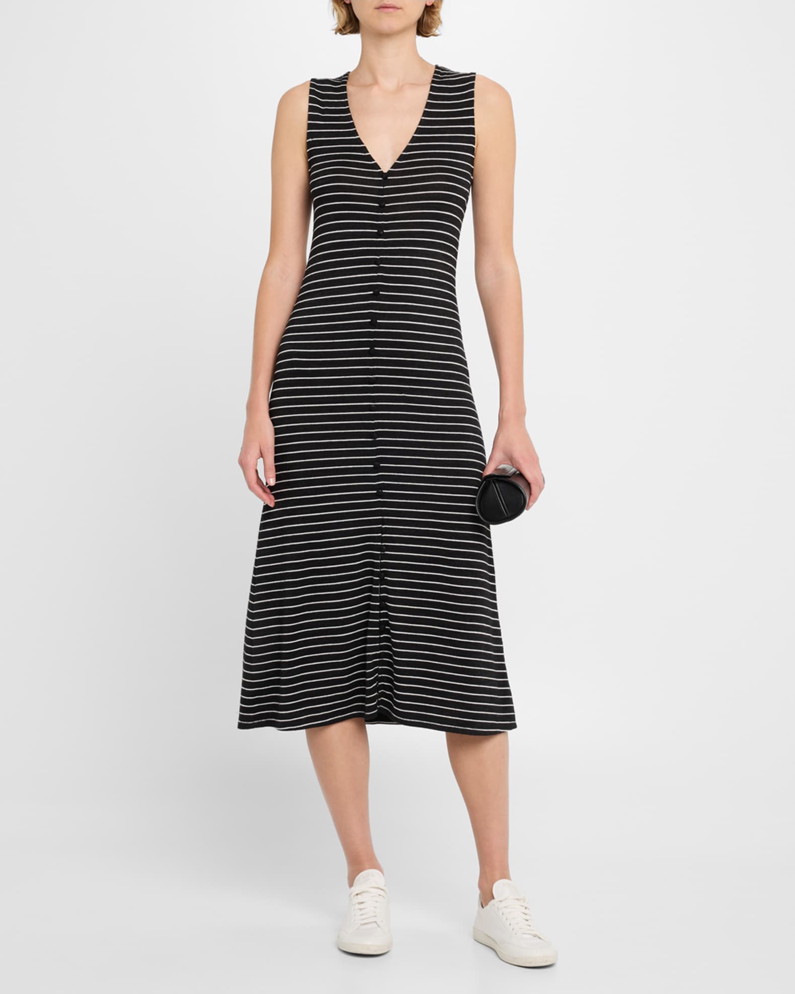 The Knit Button Tank Dress 1