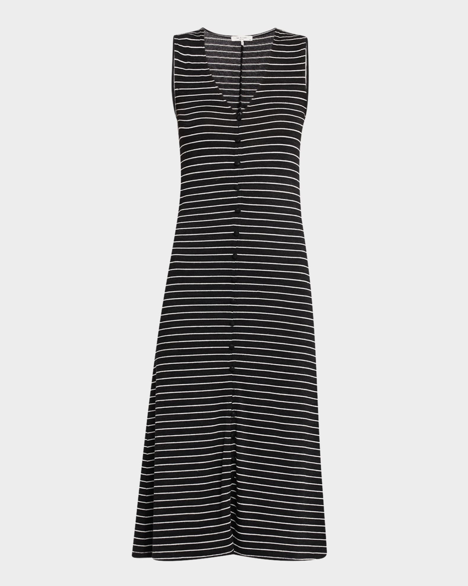 The Knit Button Tank Dress 0