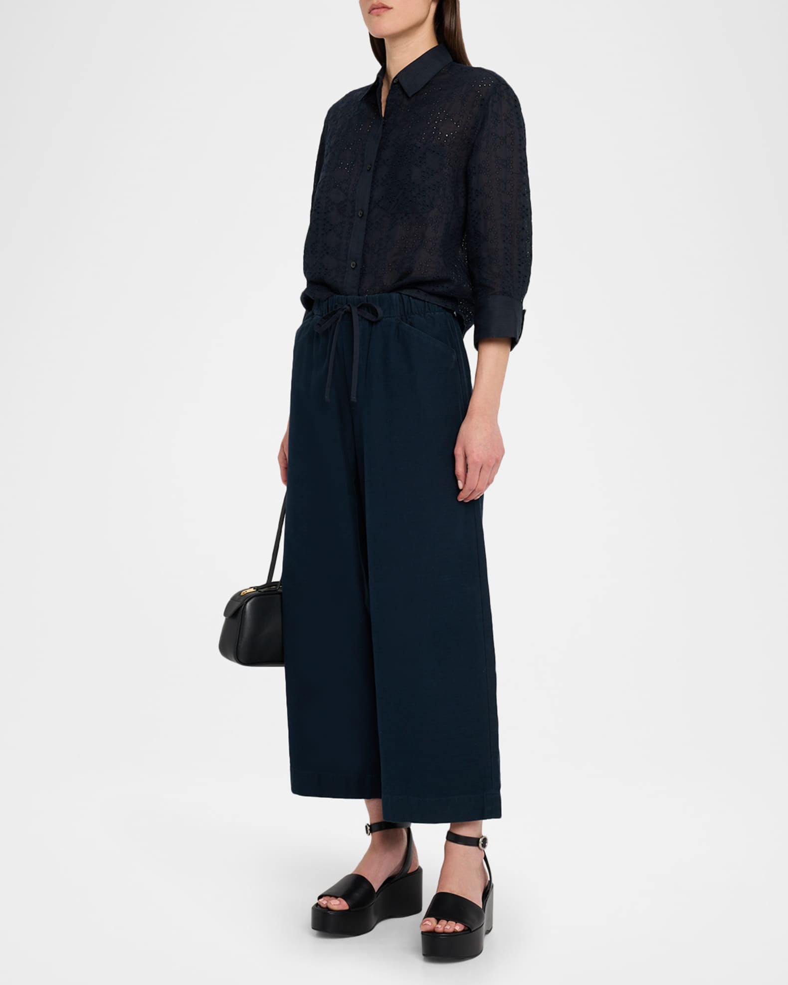 Lucia Embroidered Button-Front Shirt 1