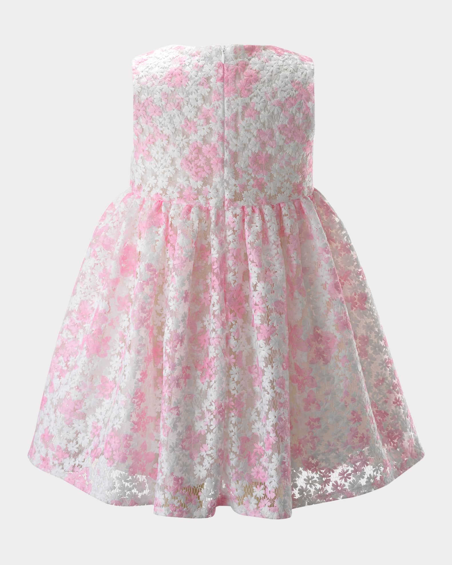 Girl's Blossom Organza Midi Dress, Size 2-10 1