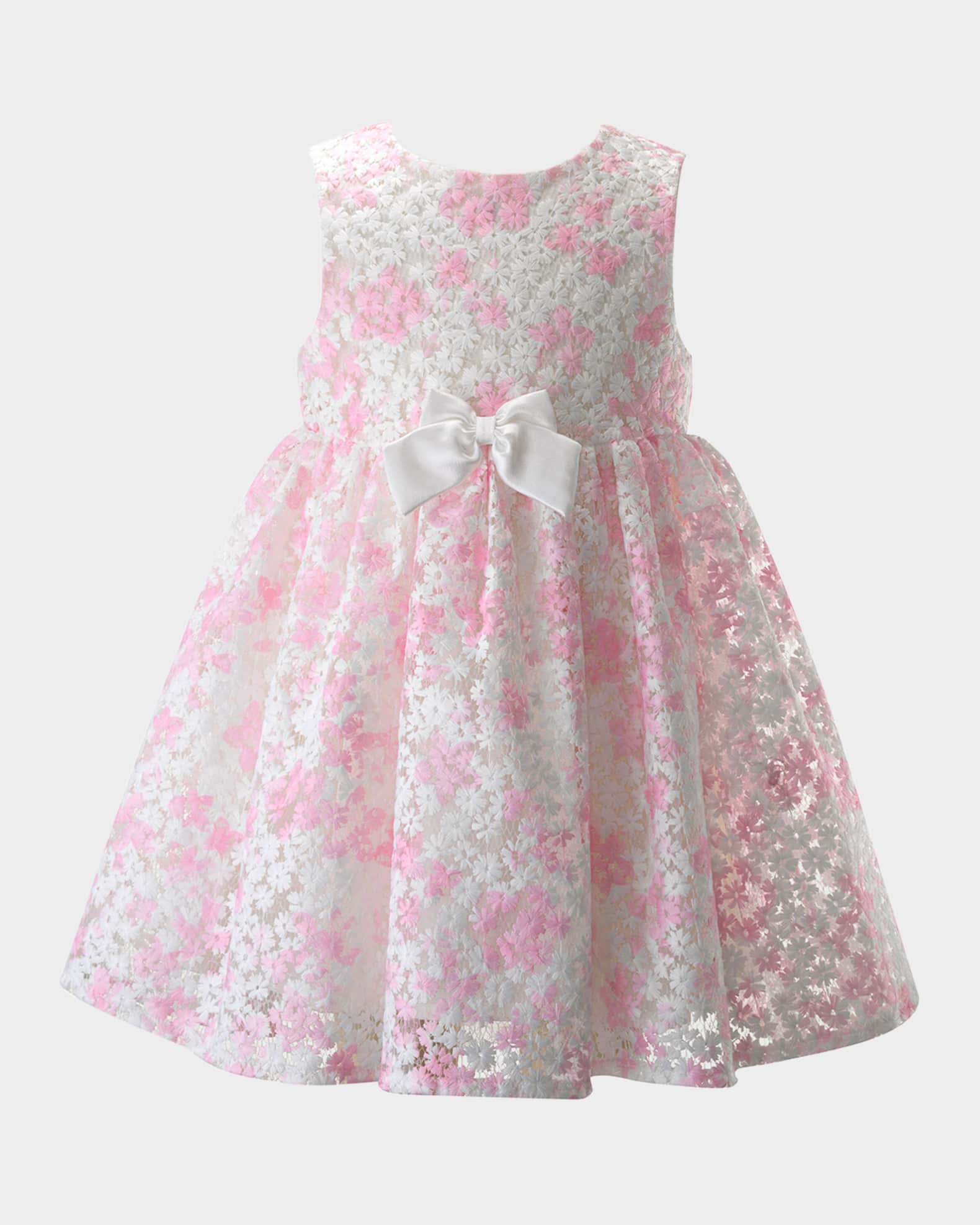 Girl's Blossom Organza Midi Dress, Size 2-10 0