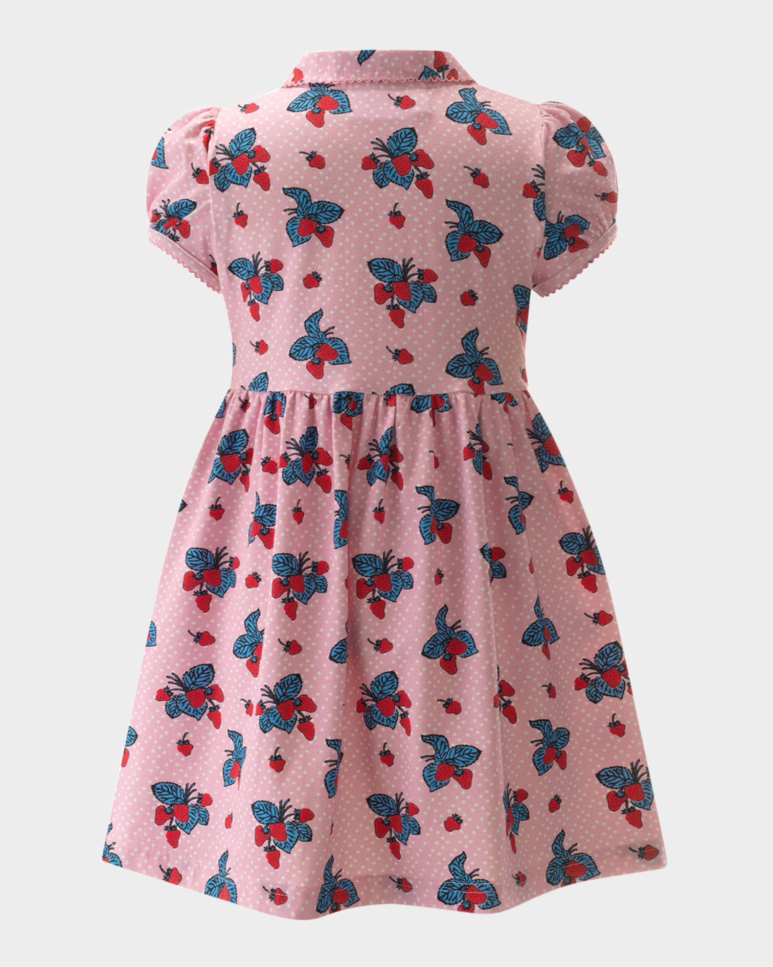 Girl's Strawberry-Print Jersey Dress 1