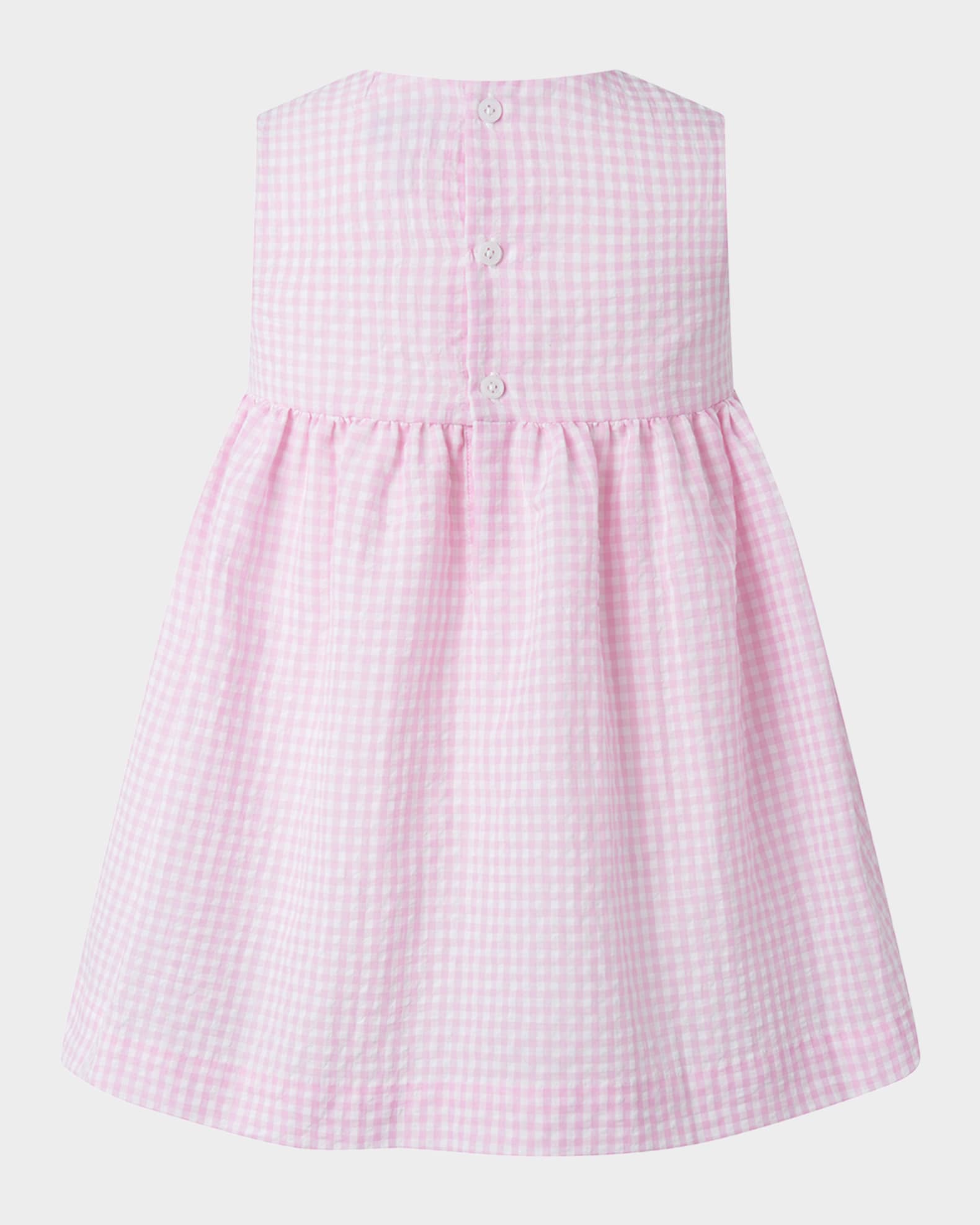 Girl's Gingham-Print Bow Dress W/ Bloomers 1