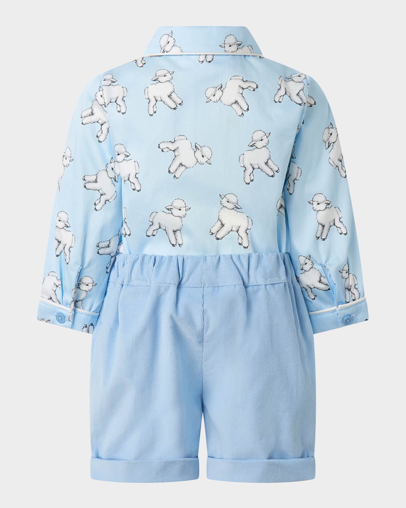 Boy's Lamb Shirt & Shorts Set, Size 6M-24M 1