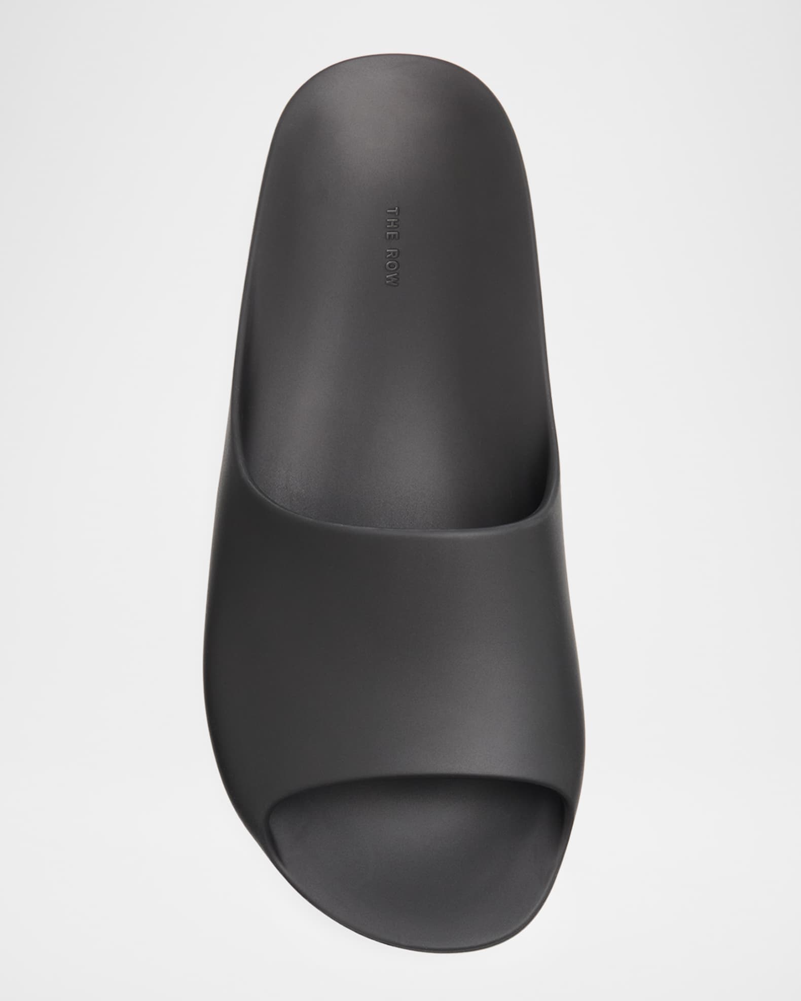 THE ROW Ama Rubber Flat Slide Sandals | Neiman Marcus