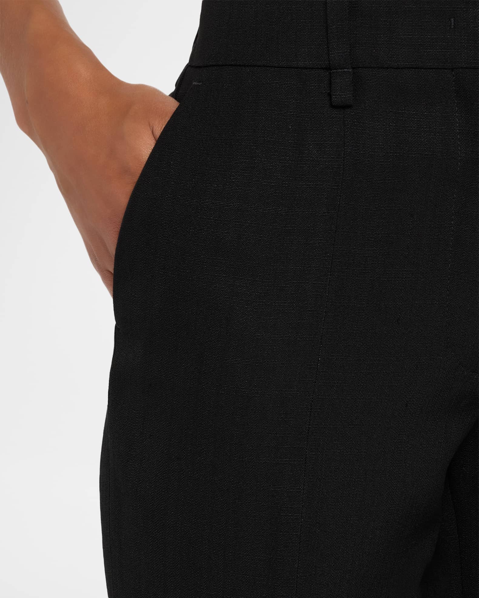 Jil Sander Slim-Leg Split-Hem Trousers | Neiman Marcus