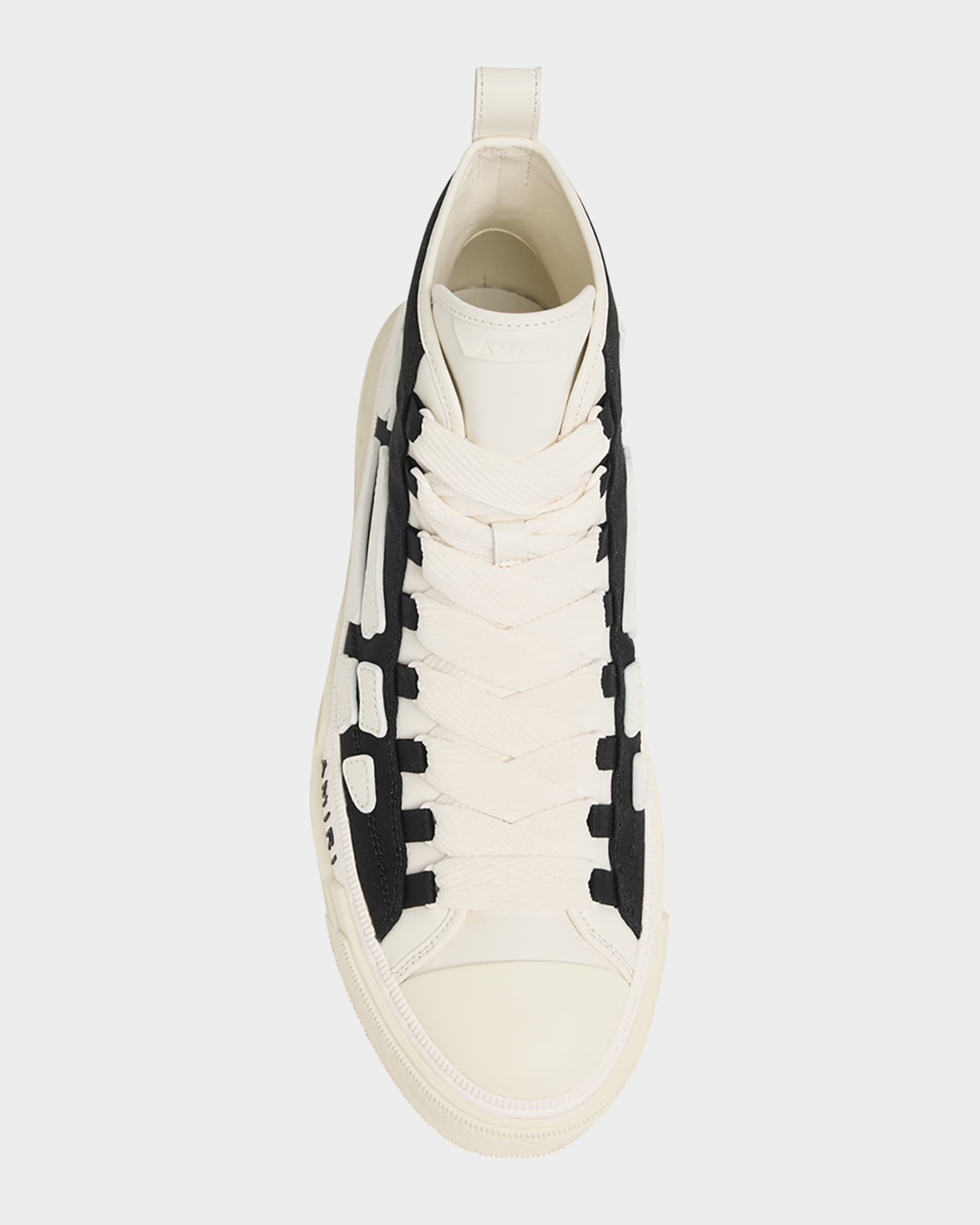 Amiri Men's Skel Court Canvas and Leather High-Top Sneakers
