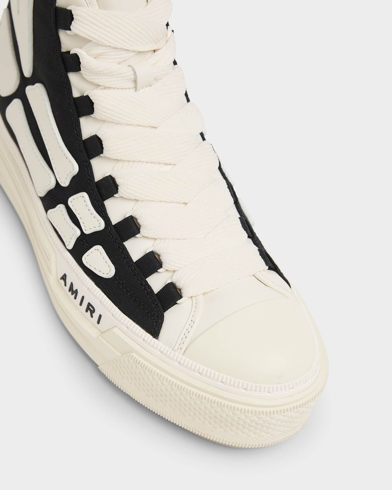 Amiri Men's Skel Court Canvas and Leather High-Top Sneakers