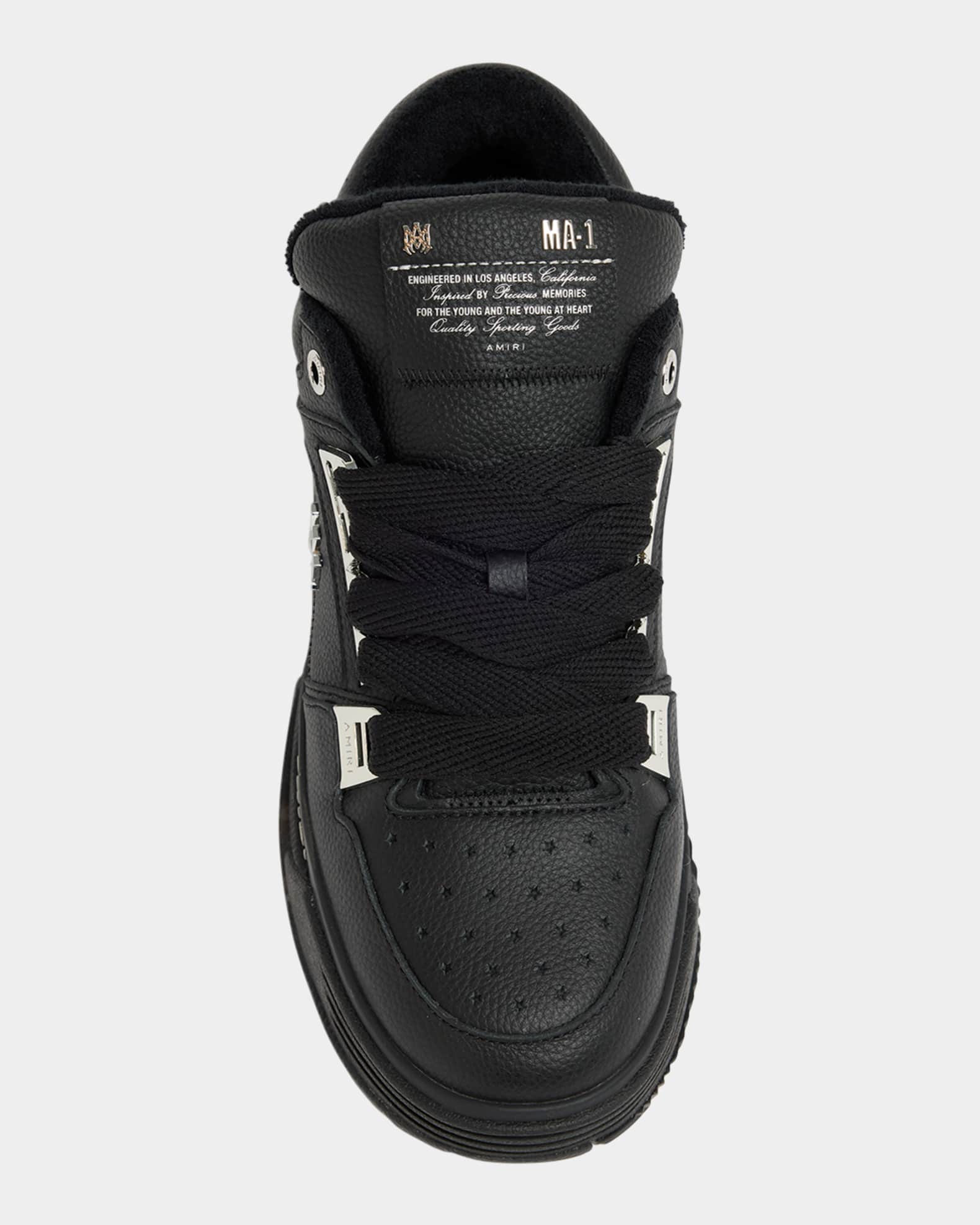 Amiri Men's MA-1 Leather High-Top Sneakers | Neiman Marcus