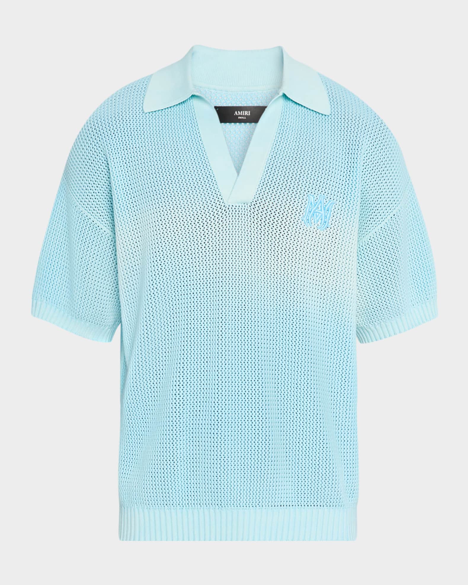 Men's Cotton Knit Johnny Collar Polo Shirt 0