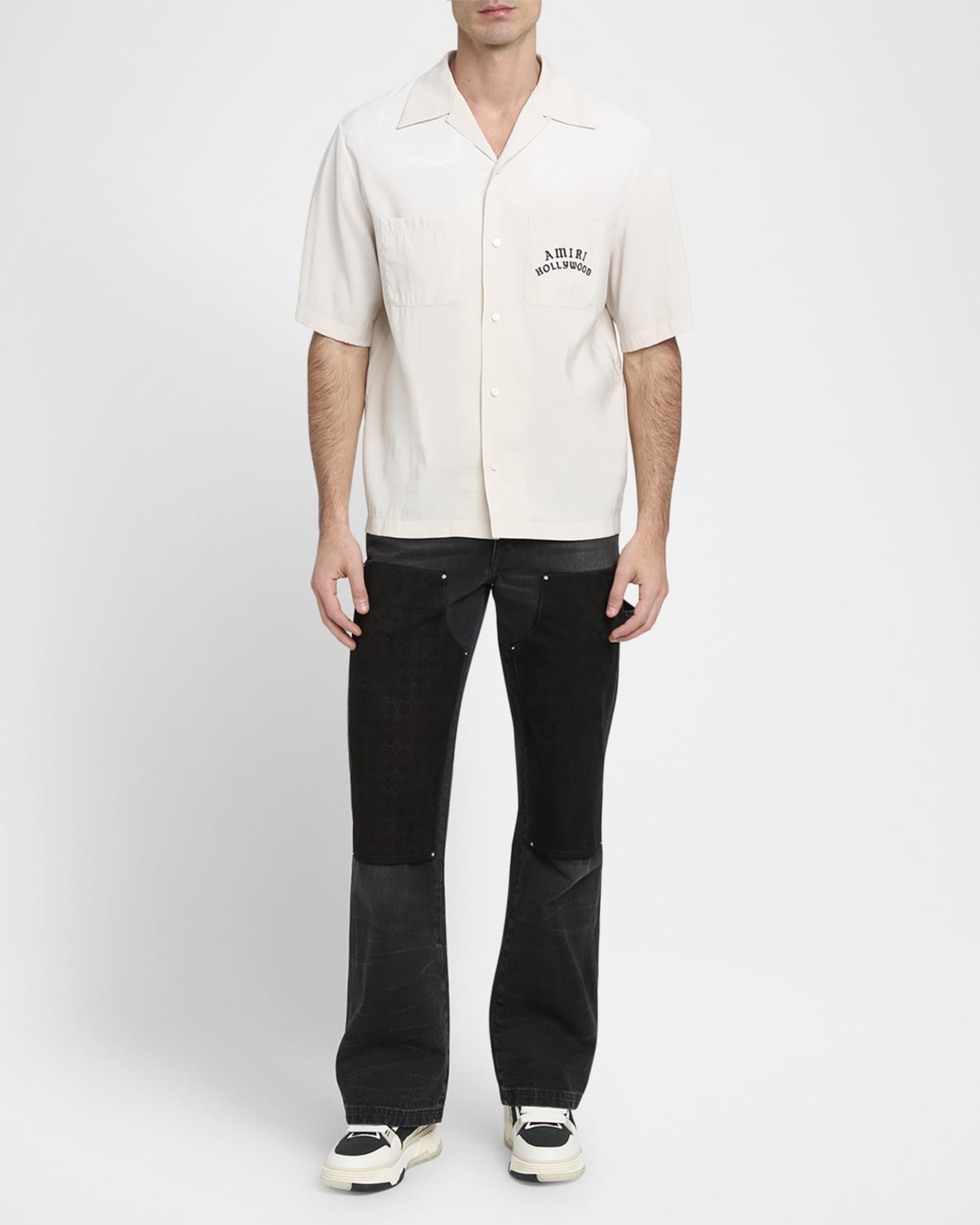 Men's Hollywood Logo Bowling Shirt  1