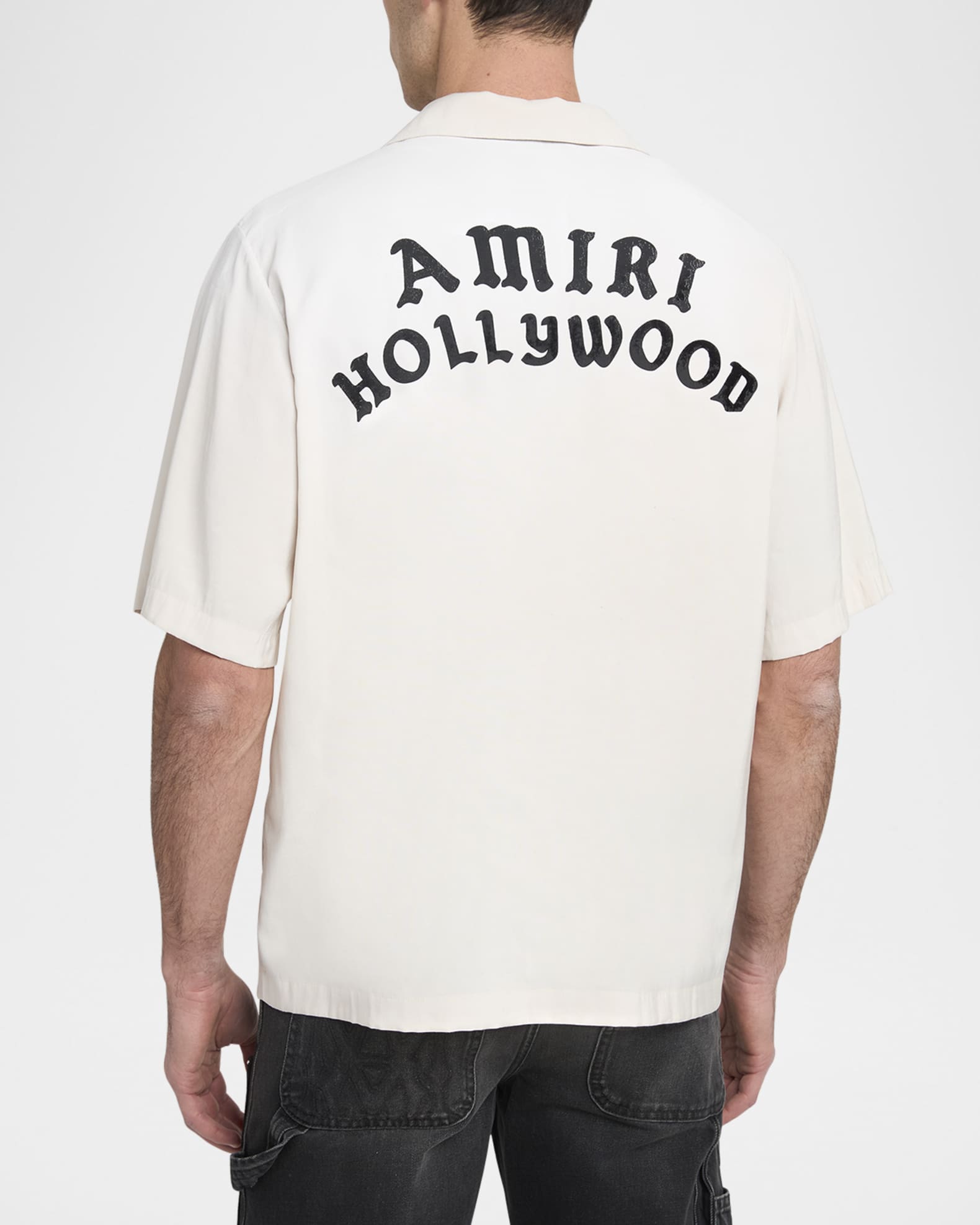 Tシャツ・カットソー AMIRI AMIIRI HOLLYWOOD BOWLING SHIRT (AMSTCA1154 BLACK) AMIRI HOLLYWOOD BOWLING SHIRT - Black | AMIRI