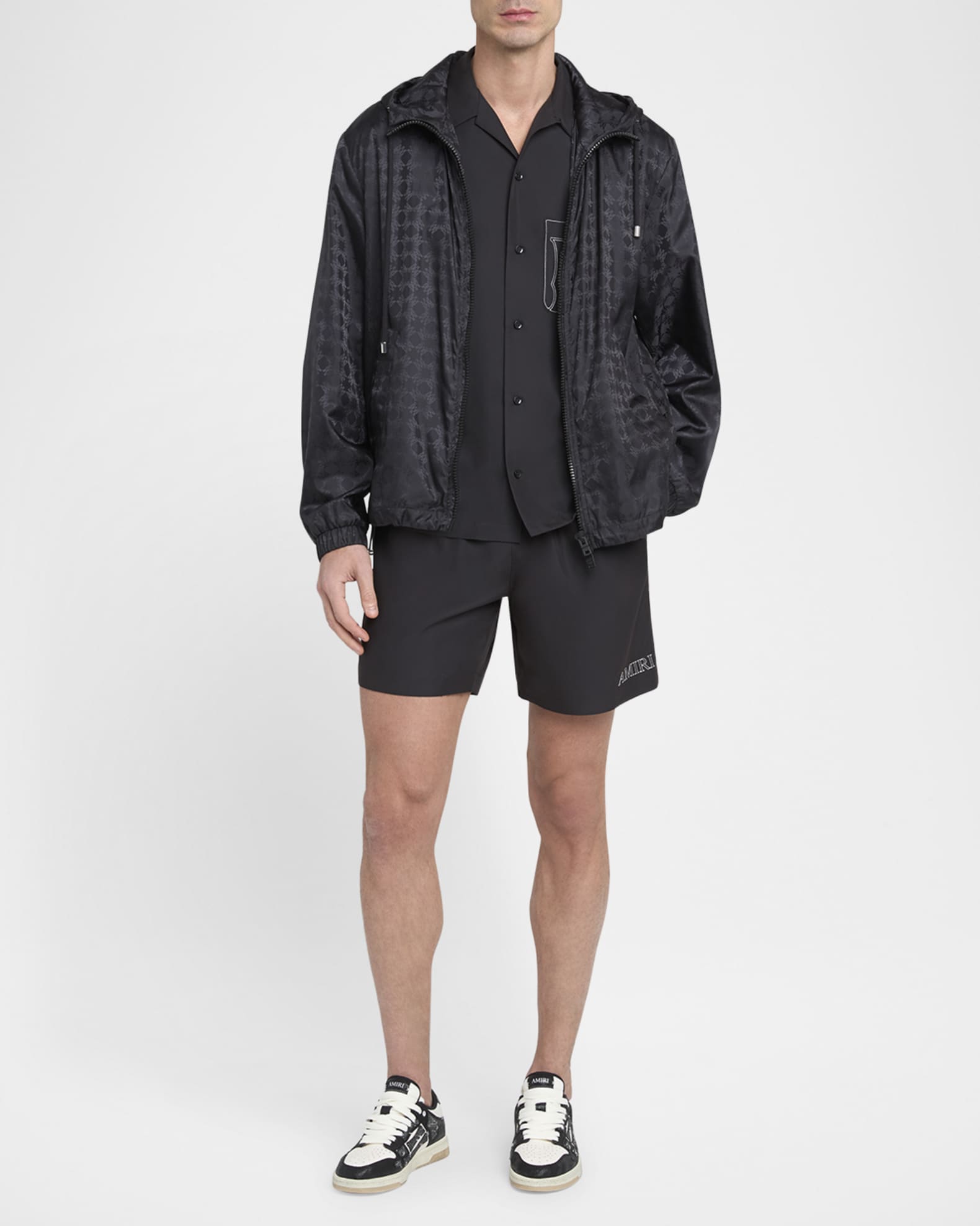 ◆AMIRI◆MA Quad ウインドブレーカー MA QUAD WINDBREAKER - Black | AMIRI