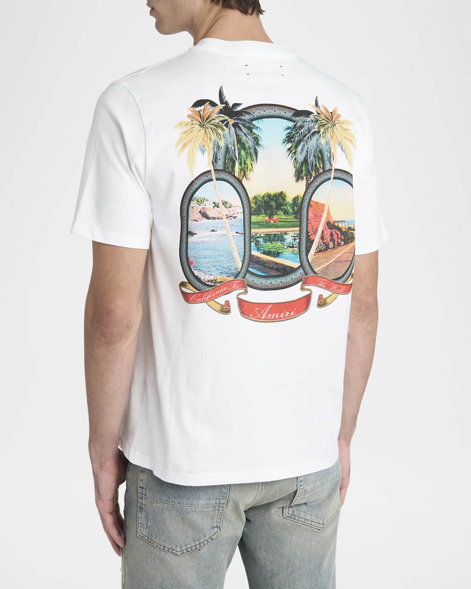 AMIRI Ma Paradise ロゴ コットン Tシャツ 人気 Amiri Men's MA Paradise Graphic T-Shirt | Neiman Marcus