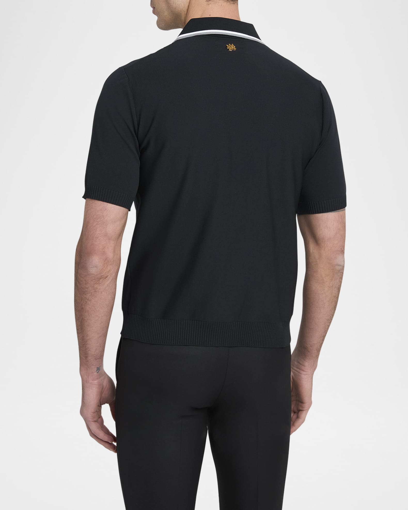 Tシャツ・カットソー AMIRI FW25 AMIRI SCRIPT STRIPE SHIRT (AMKNIR1025 BLACK) AMIRI Amiri Script Stripe Shirt Black | END. (JP)