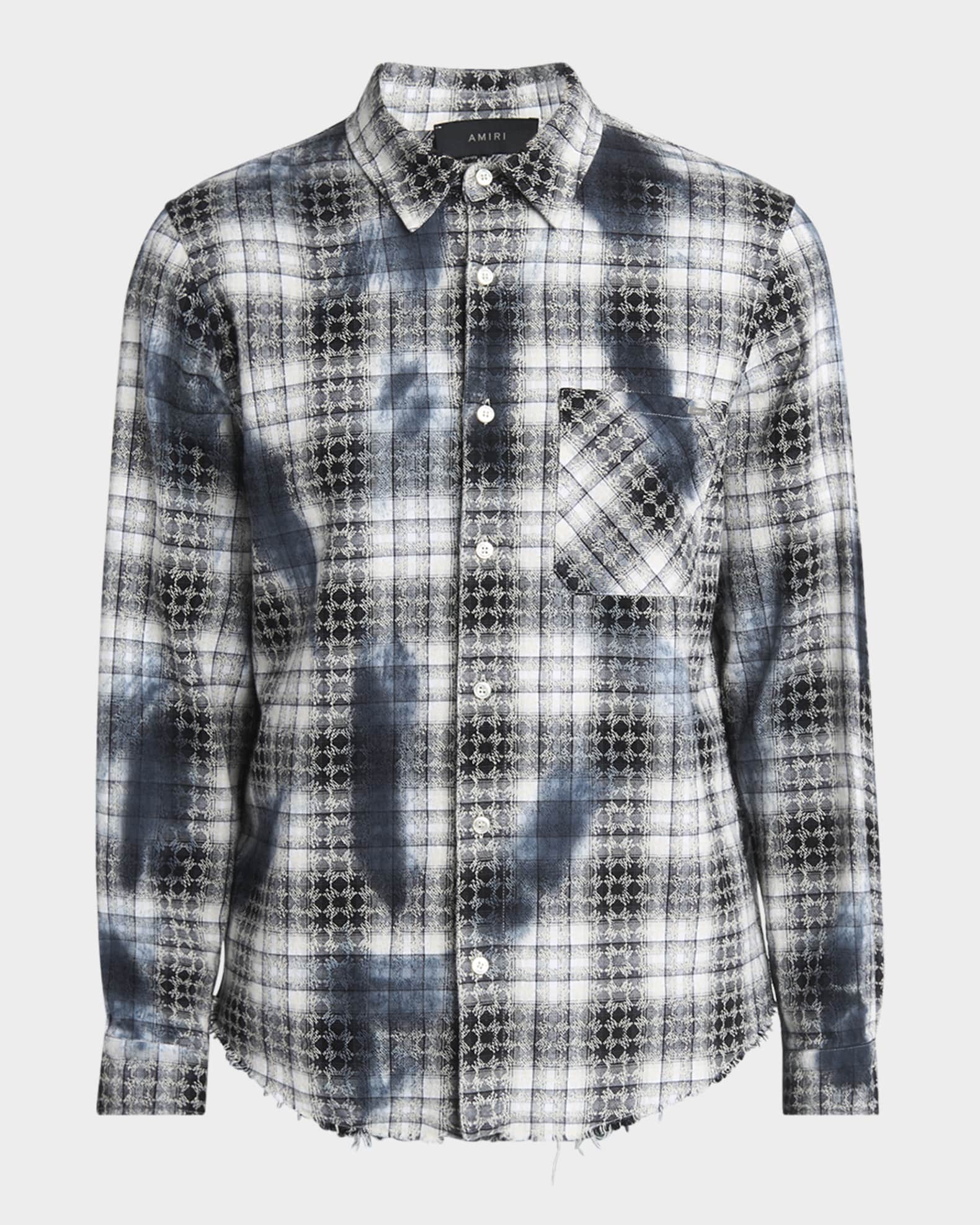 Men's MA Quad Bleached Plaid Flannel  0