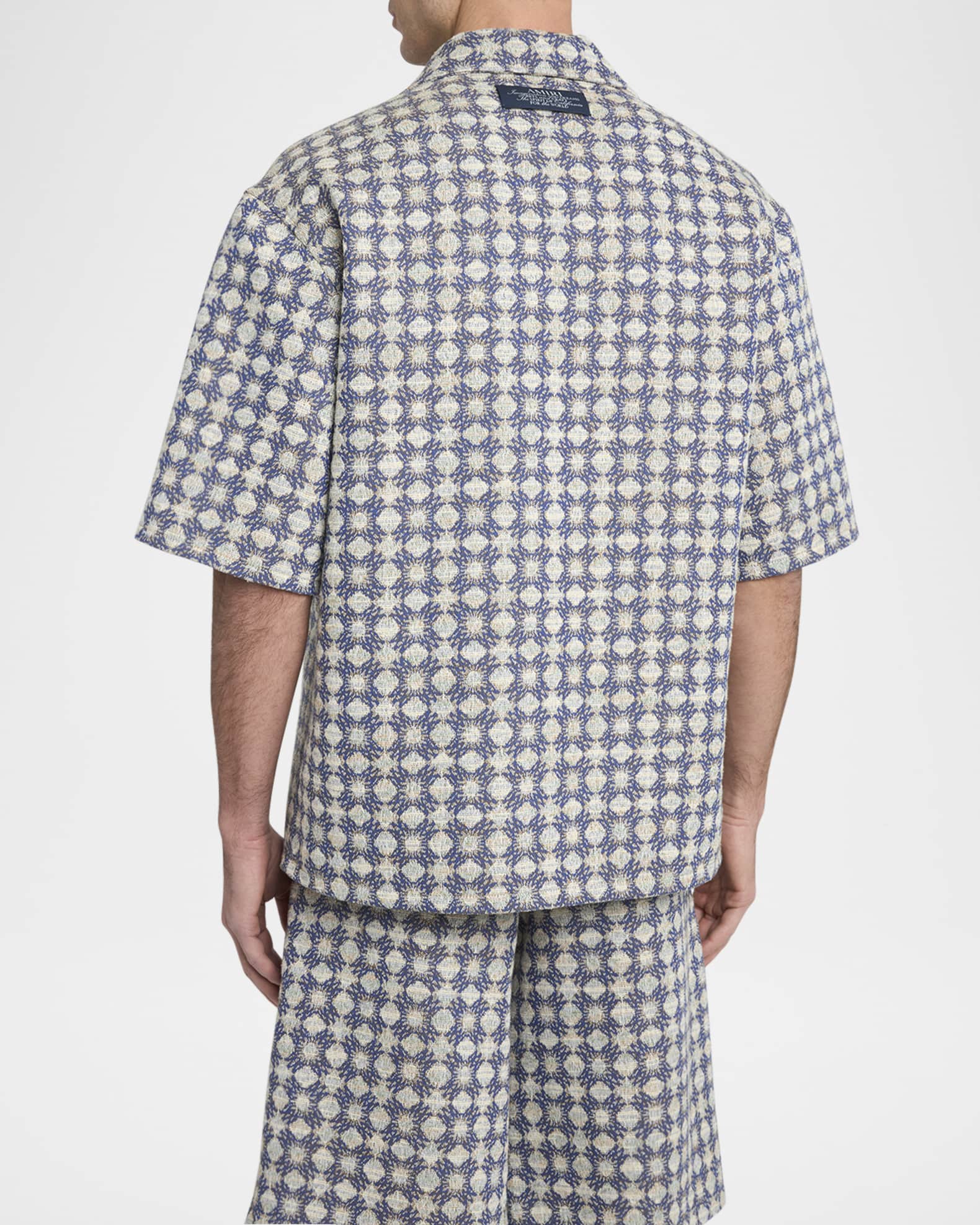 アミリ Amiri Quad Jacquard Camp Shirt AMIRI MA Quad Jacquard Camp Shirt | Nordstrom